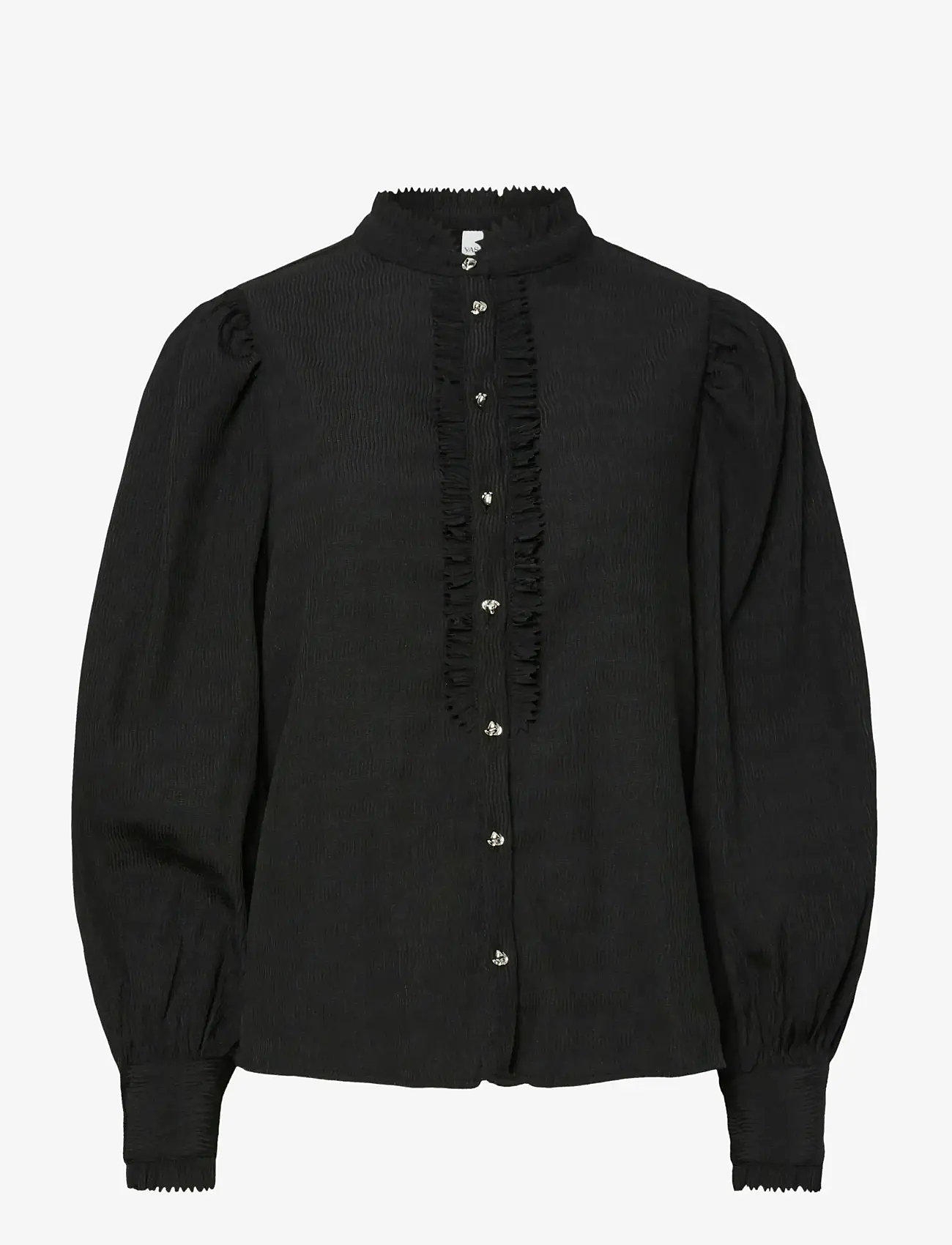 YAS - YASRIGO LS SHIRT - long-sleeved shirts - black - 0