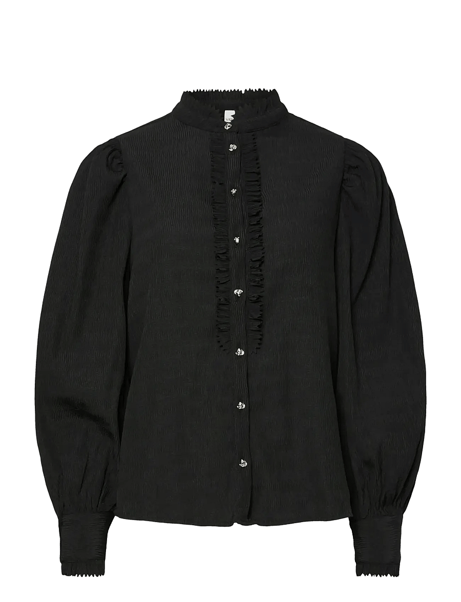 YAS - YASRIGO LS SHIRT - langærmede skjorter - black - 0
