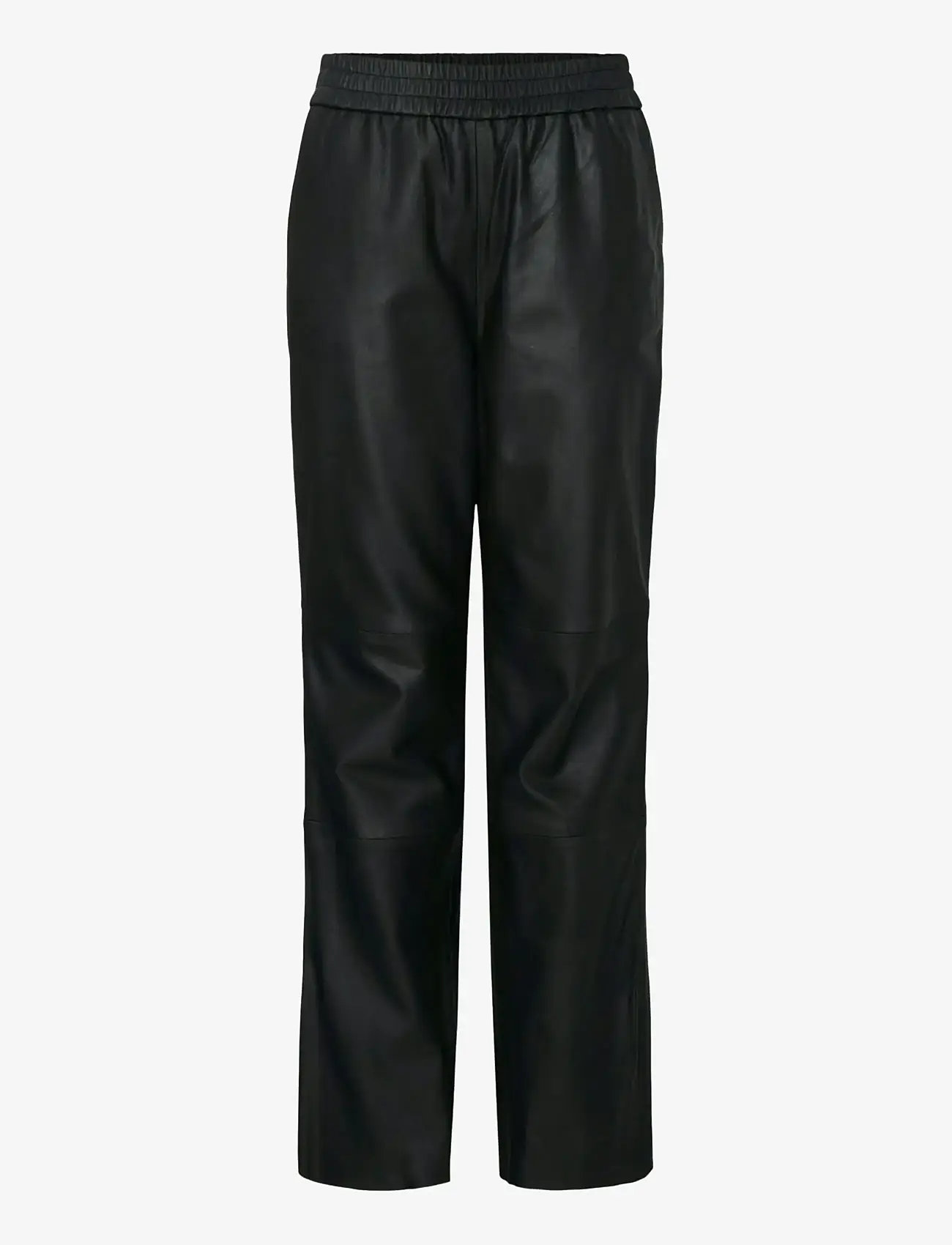 YAS - YASSOPHIE HW LEATHER PANTS NOOS - leather trousers - black - 1