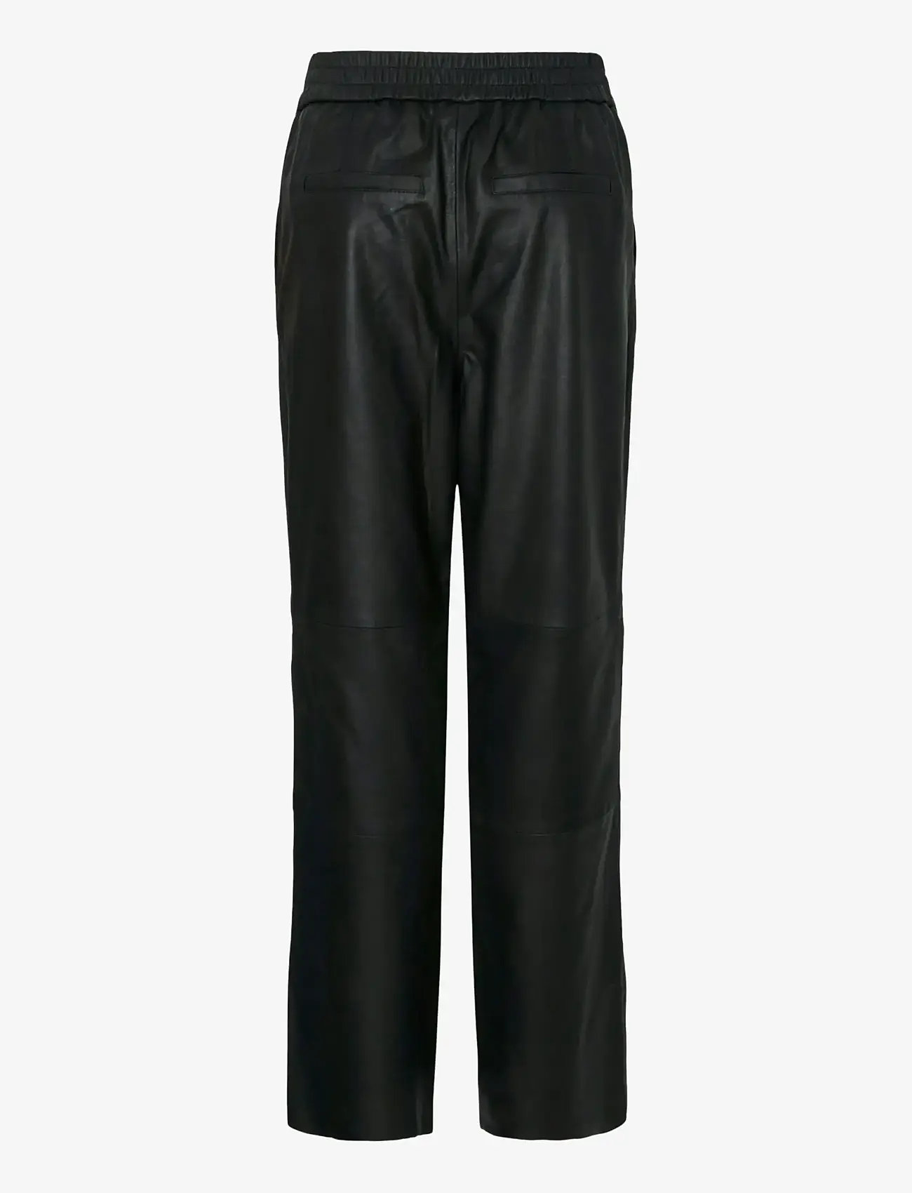 YAS - YASSOPHIE HW LEATHER PANTS NOOS - leather trousers - black - 2