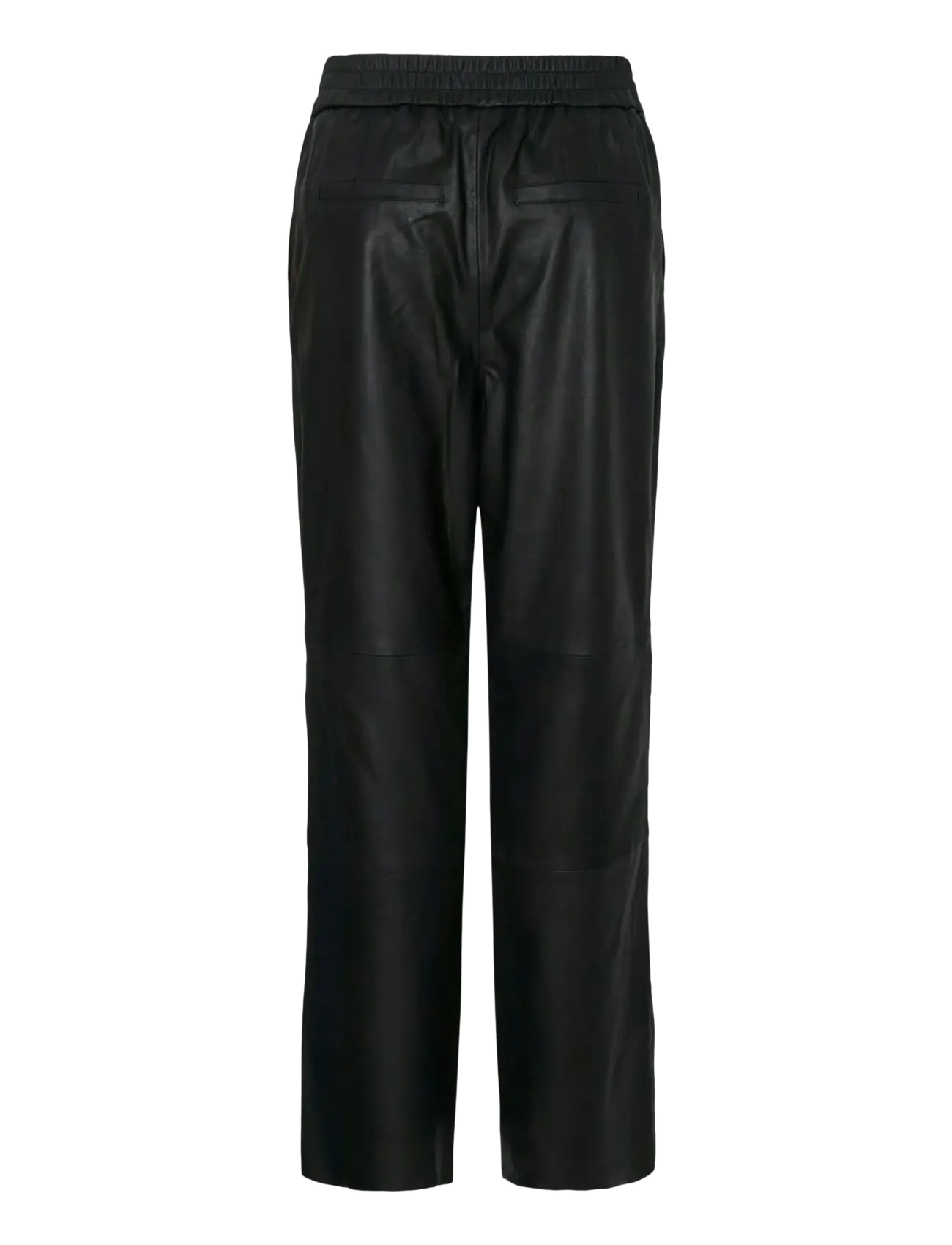 YAS - YASSOPHIE HW LEATHER PANTS NOOS - Ādas bikses - black - 2