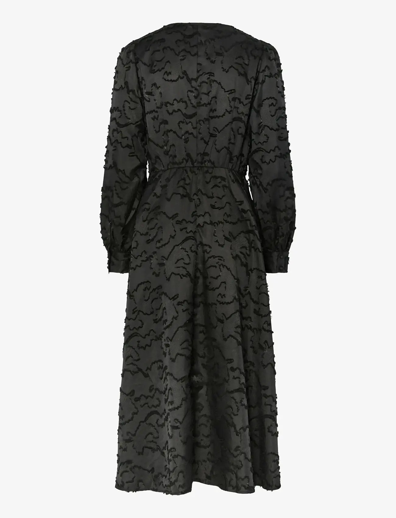 YAS - YASPIRANA LS MIDI DRESS - cocktail dresses - black - 1