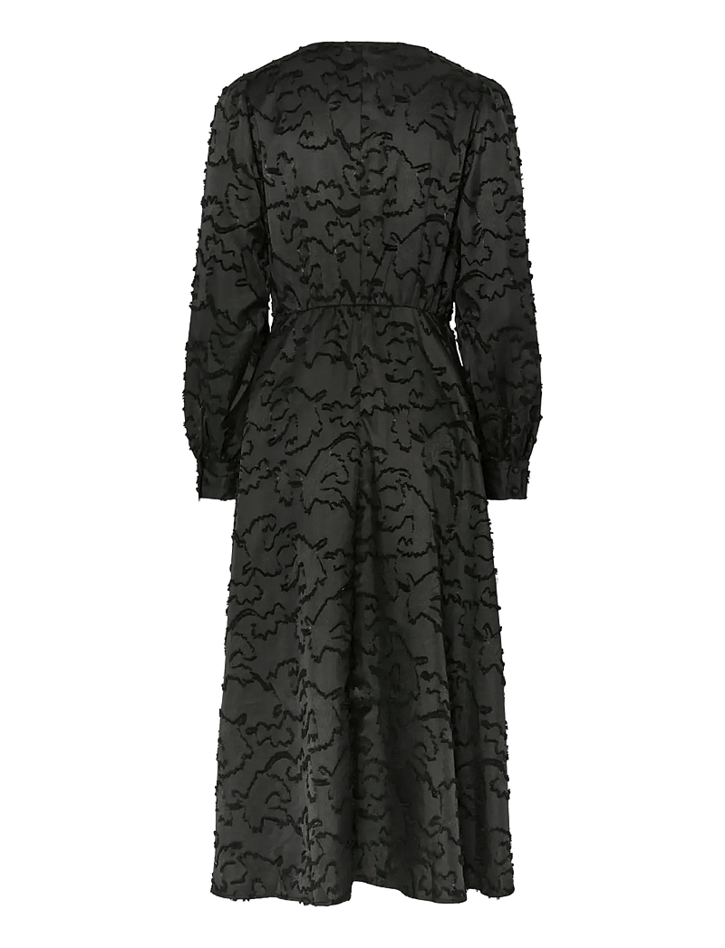 YAS - YASPIRANA LS MIDI DRESS - cocktailkjoler - black - 1