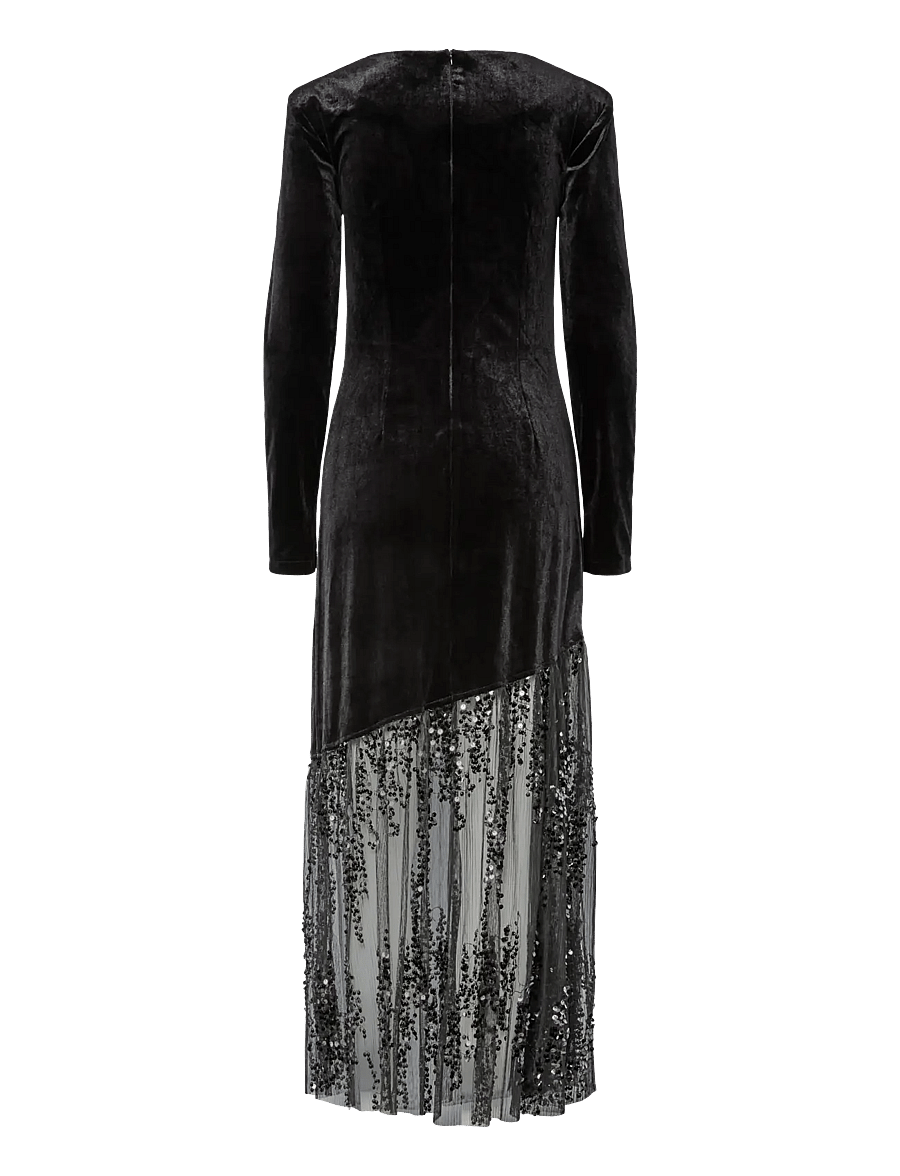 YAS - YASTERA LS LONG DRESS - aftonklänningar - black - 2