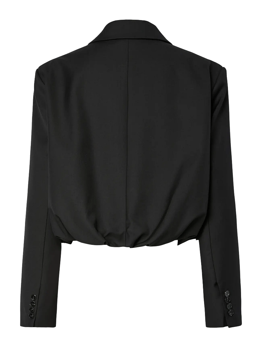 YAS - YASJERA LS SHORT BLAZER S. - cropped-blazer - black - 2