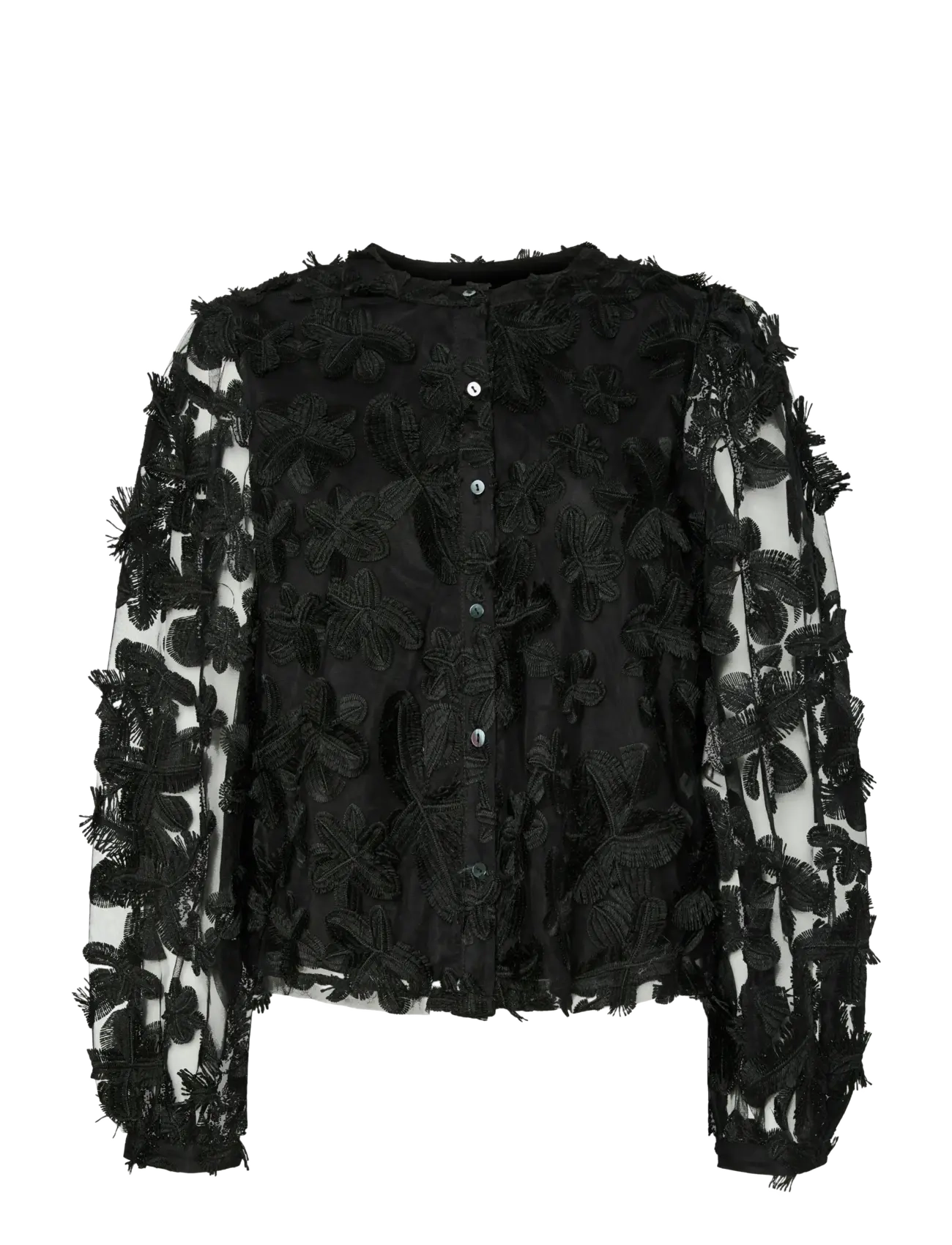 YAS - YASKARLY LS SHIRT - SHOW - pikkade varrukatega pluusid - black - 1