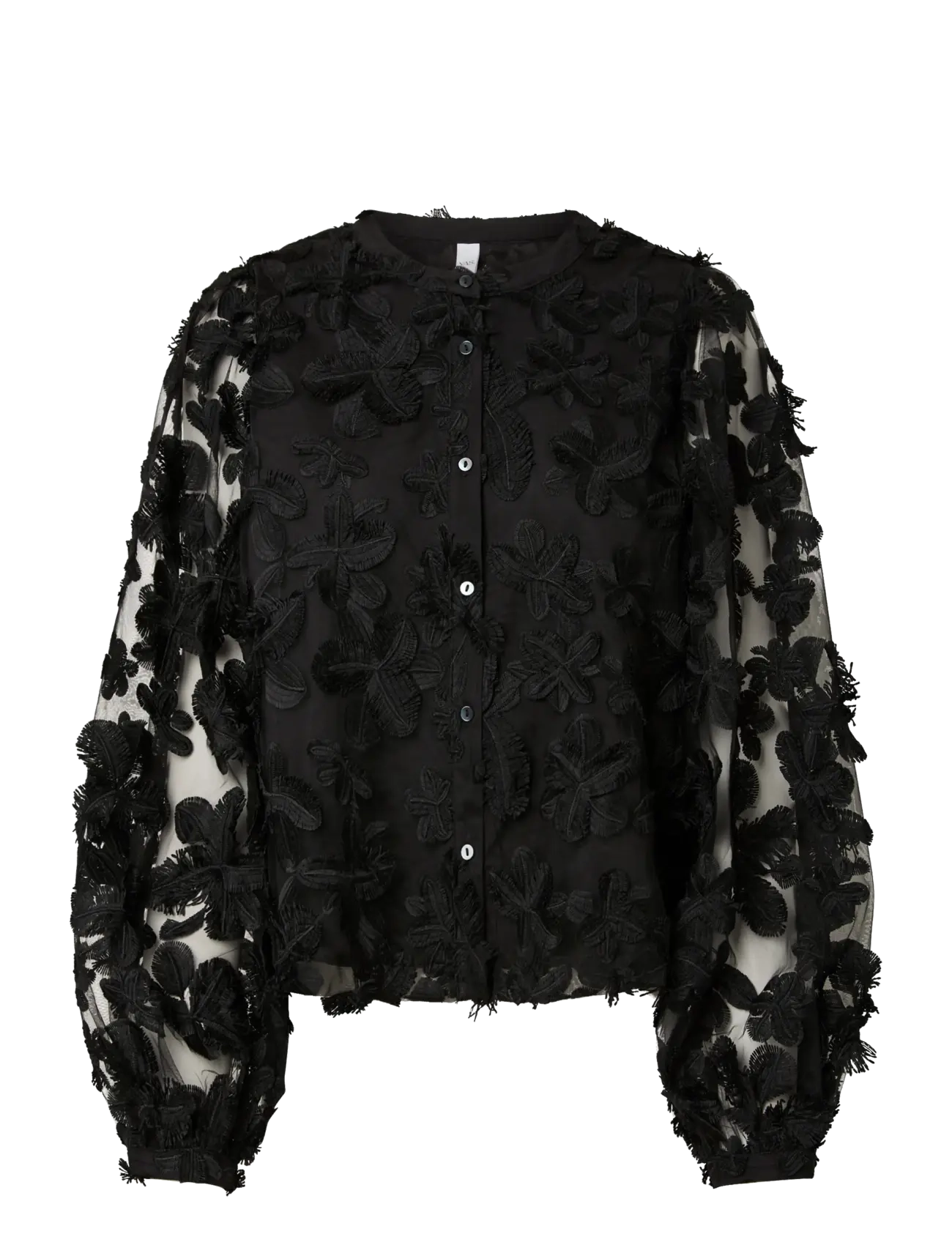 YAS YASKARLY LS SHIRT NOOS - Festkläder - BLACK / black