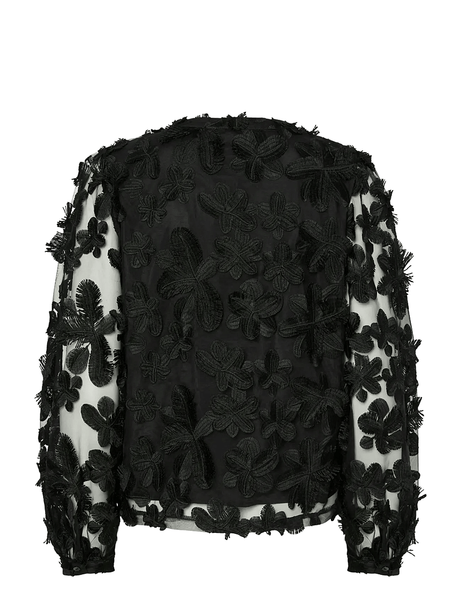 YAS - YASKARLY LS SHIRT NOOS - langerma blússur - black - 2