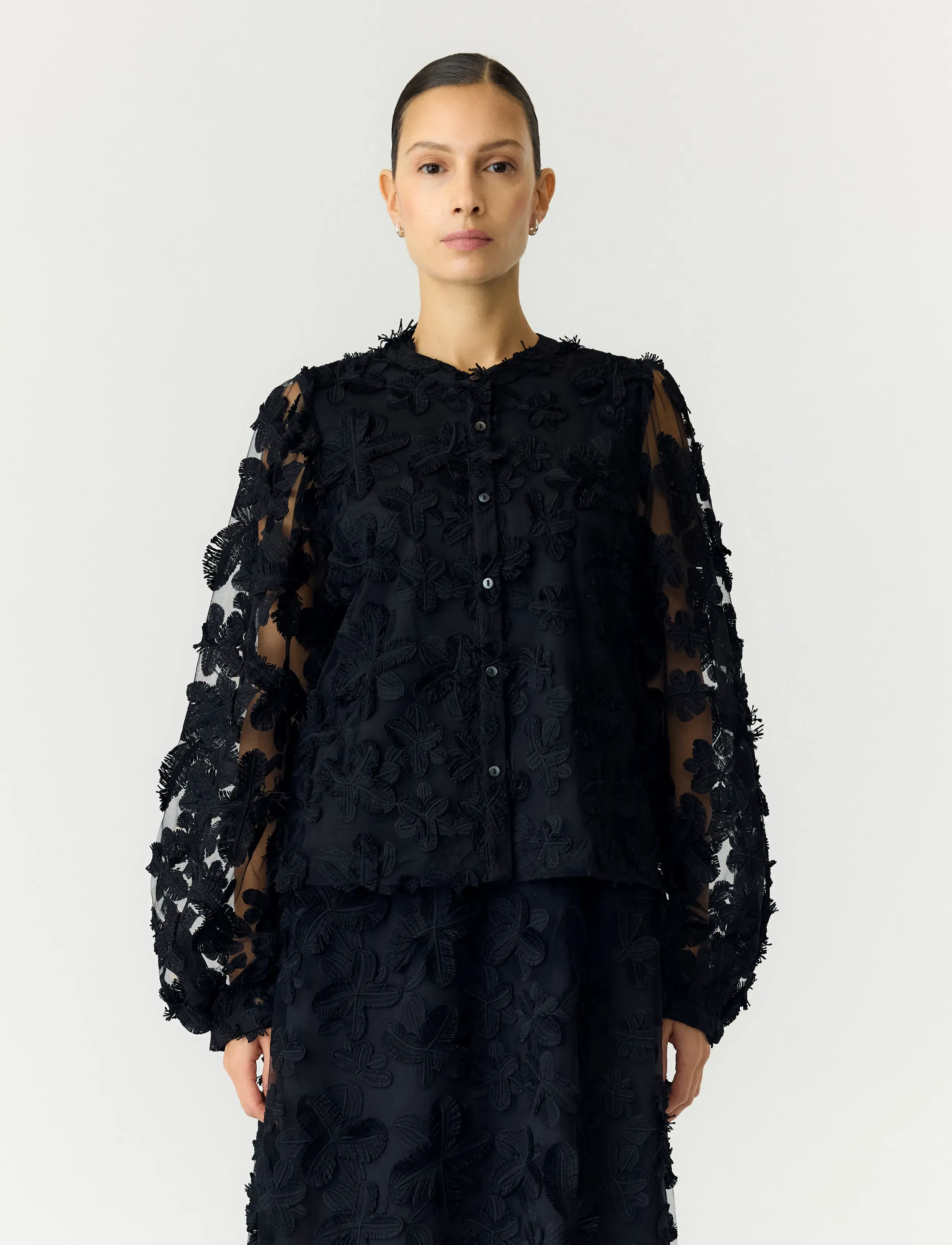 YAS YASKARLY LS SHIRT NOOS - Peotopid - BLACK / black