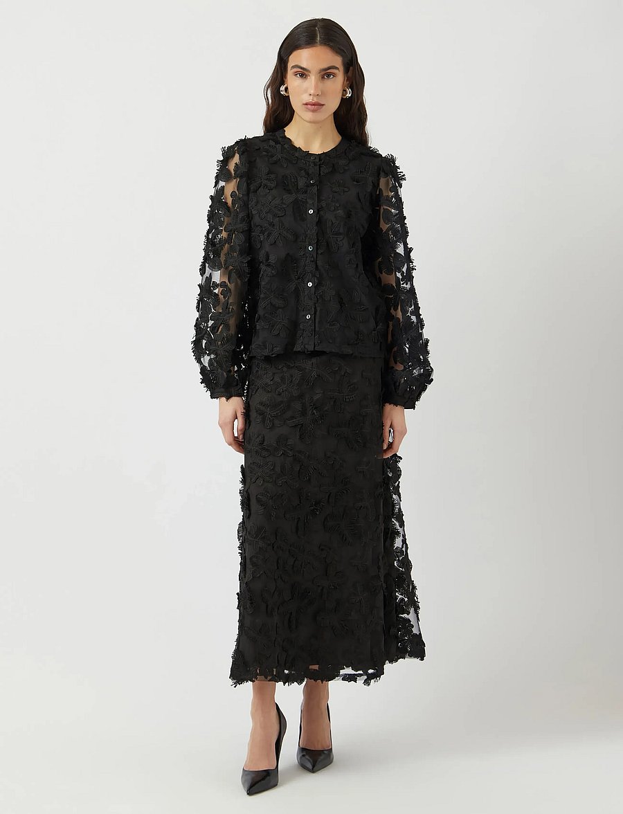 YAS - YASKARLY LS SHIRT NOOS - langerma blússur - black - 4
