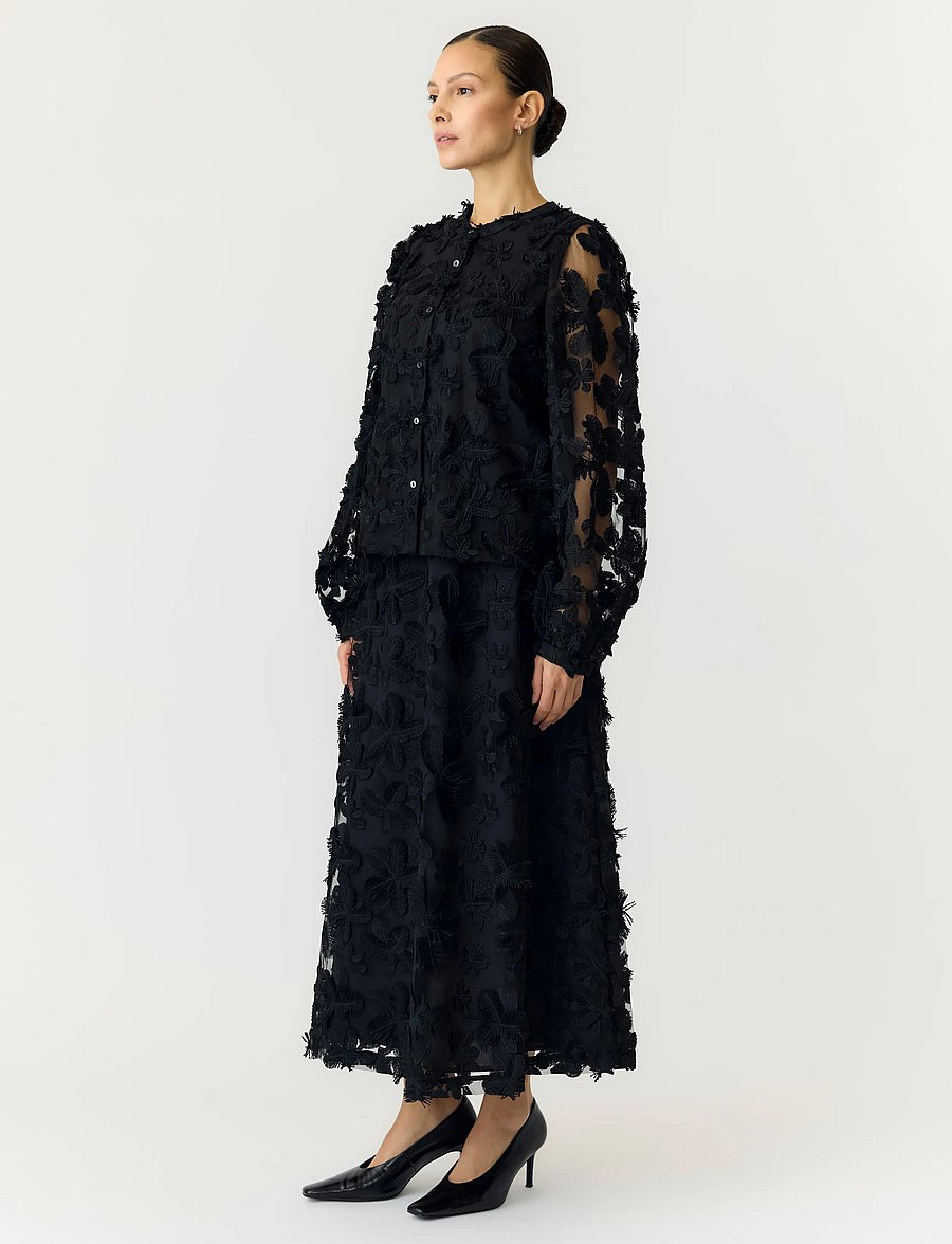 YAS - YASKARLY LS SHIRT NOOS - pikkade varrukatega pluusid - black - 4
