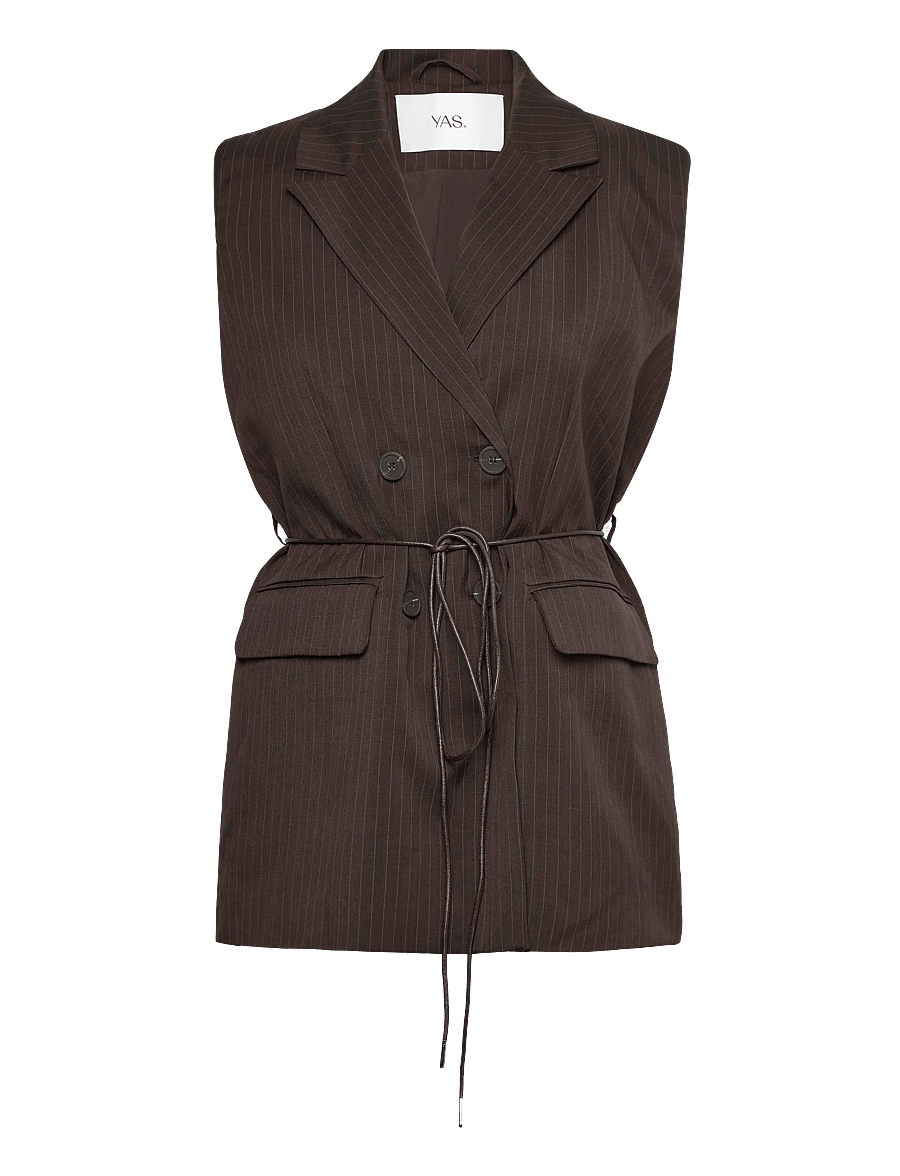 YAS - YASSHIMMA WAISTCOAT - kostymvästar - chocolate brown - 1