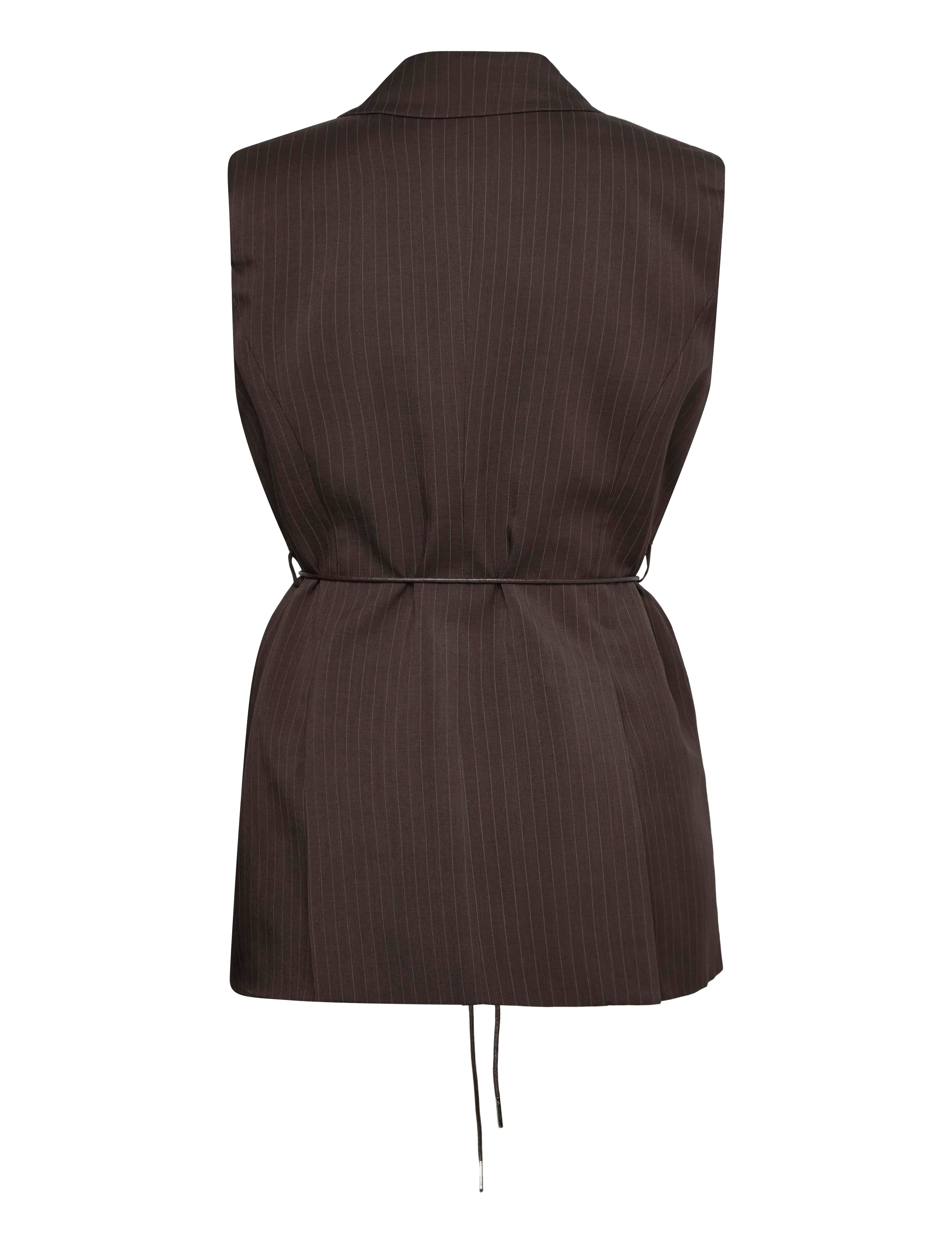 YAS - YASSHIMMA WAISTCOAT - peoriided outlet-hindadega - chocolate brown - 2