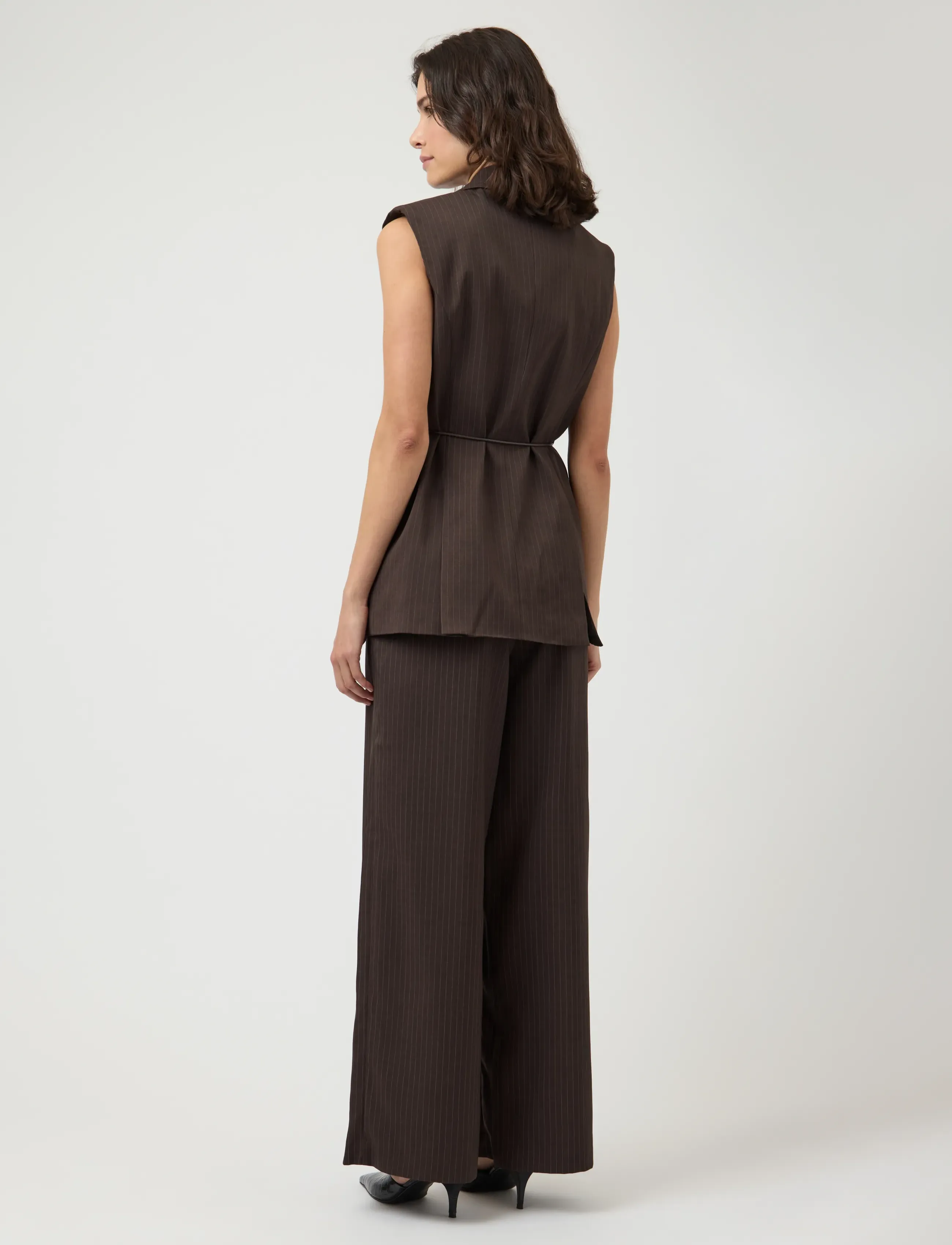 YAS - YASSHIMMA WAISTCOAT - peoriided outlet-hindadega - chocolate brown - 3