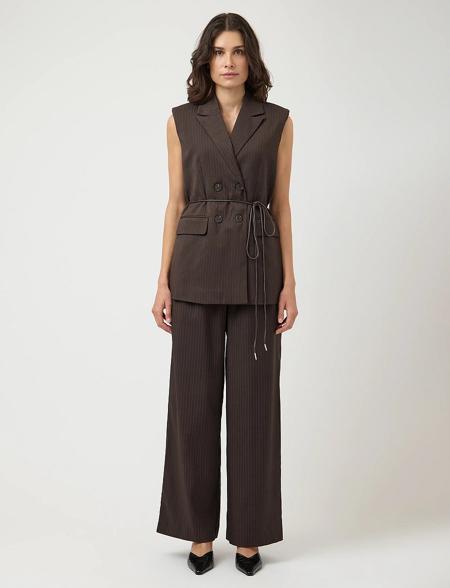 YAS - YASSHIMMA WAISTCOAT - kostymvästar - chocolate brown - 4