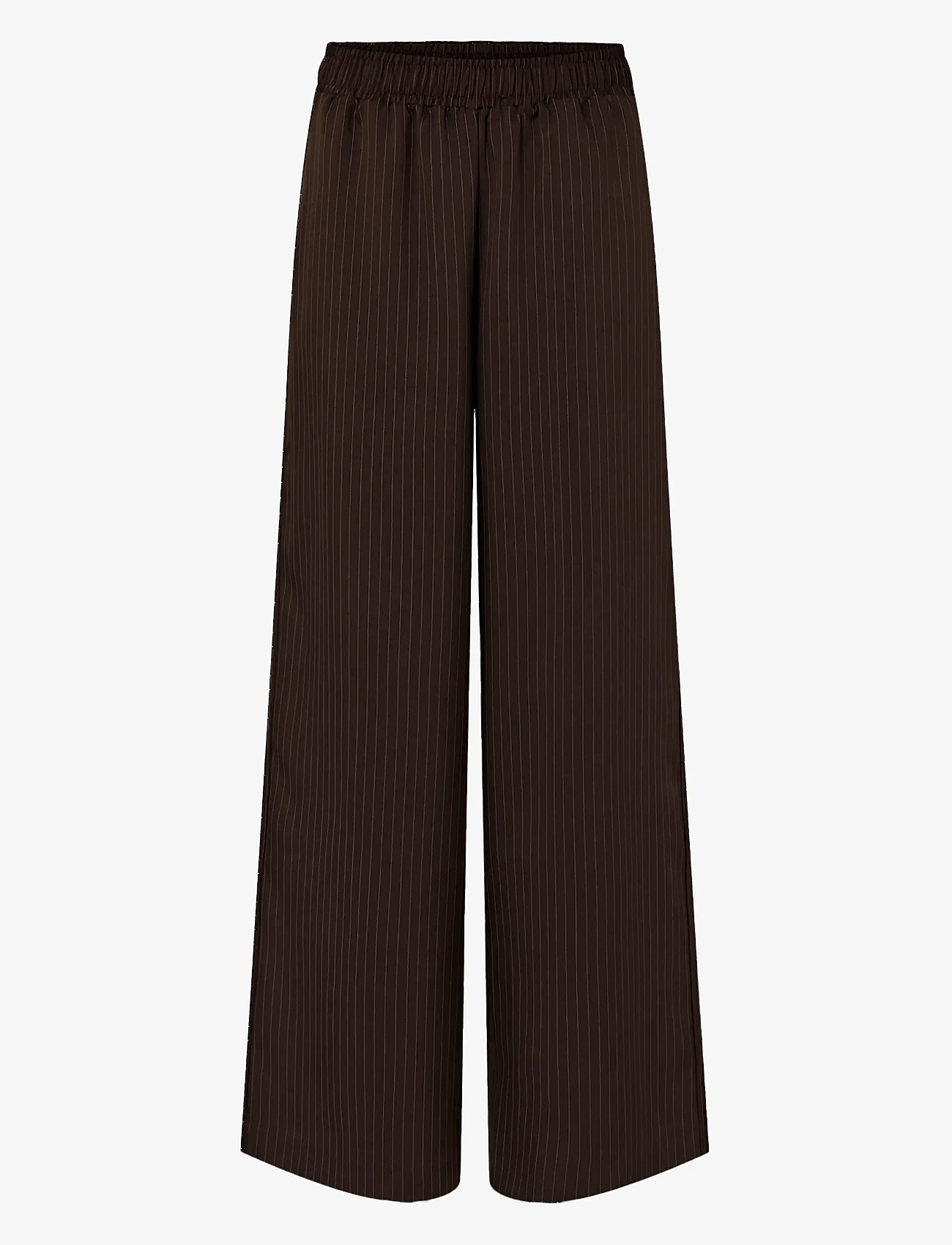 YAS - YASSHIMMA HMW PANT - wide leg trousers - chocolate brown - 0