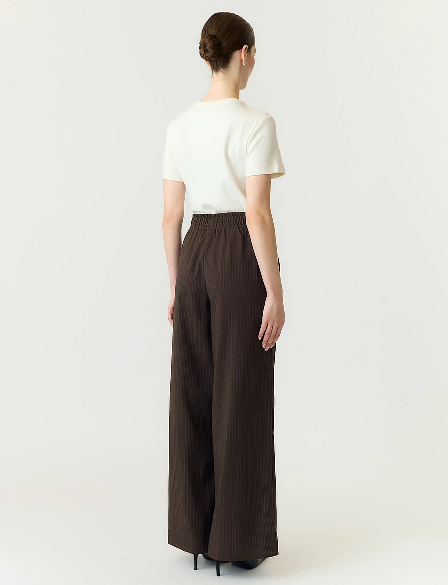YAS - YASSHIMMA HMW PANT NOOS - laia säärega püksid - chocolate brown - 2