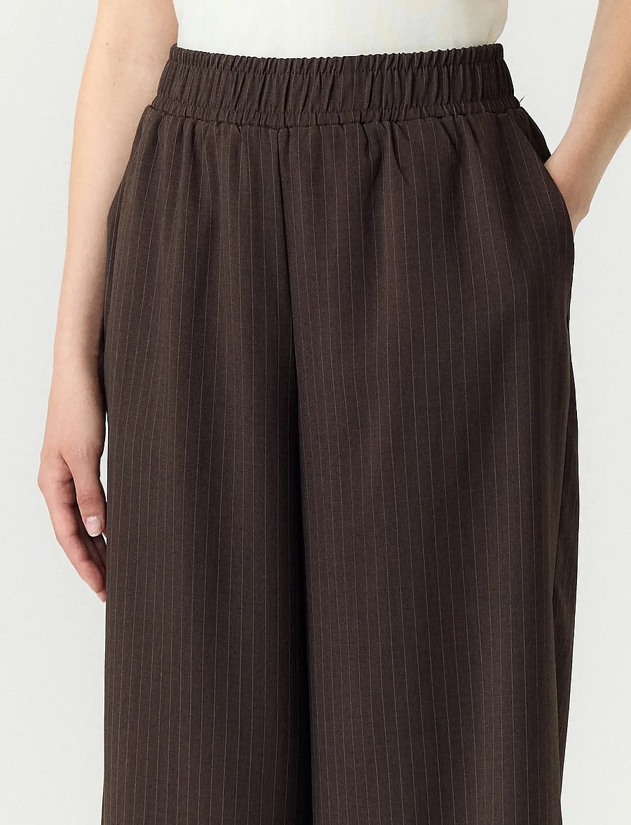 YAS - YASSHIMMA HMW PANT NOOS - laia säärega püksid - chocolate brown - 4