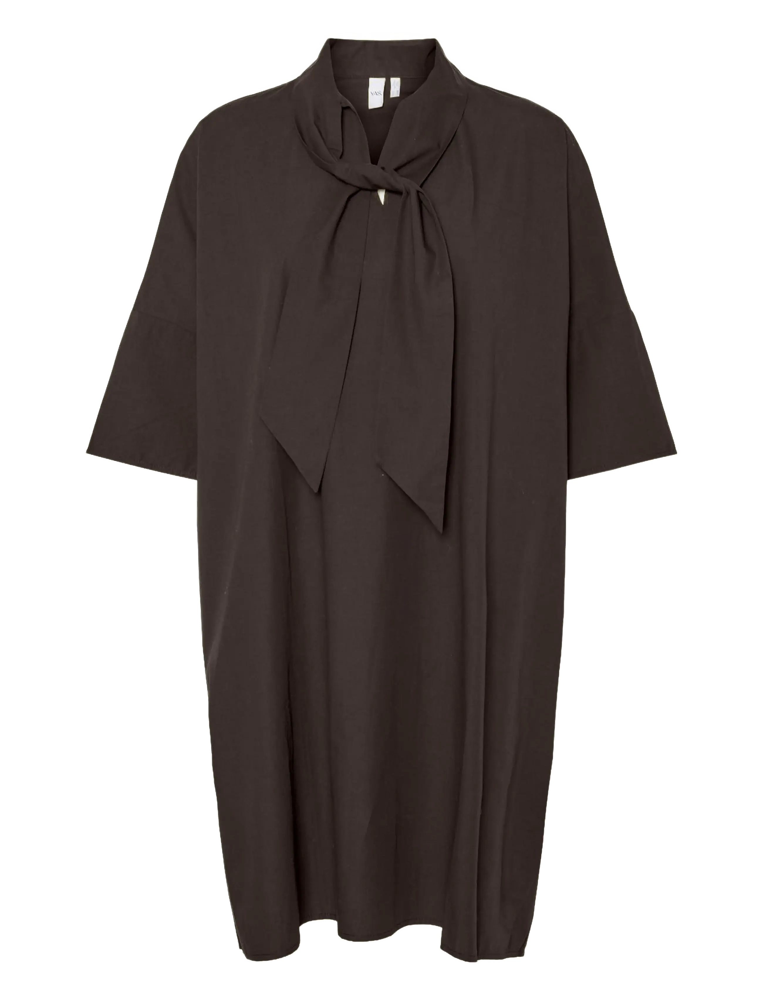 YAS YASKAREN 3/4 DRESS S. - Korta klänningar - COFFEE BEAN / brown