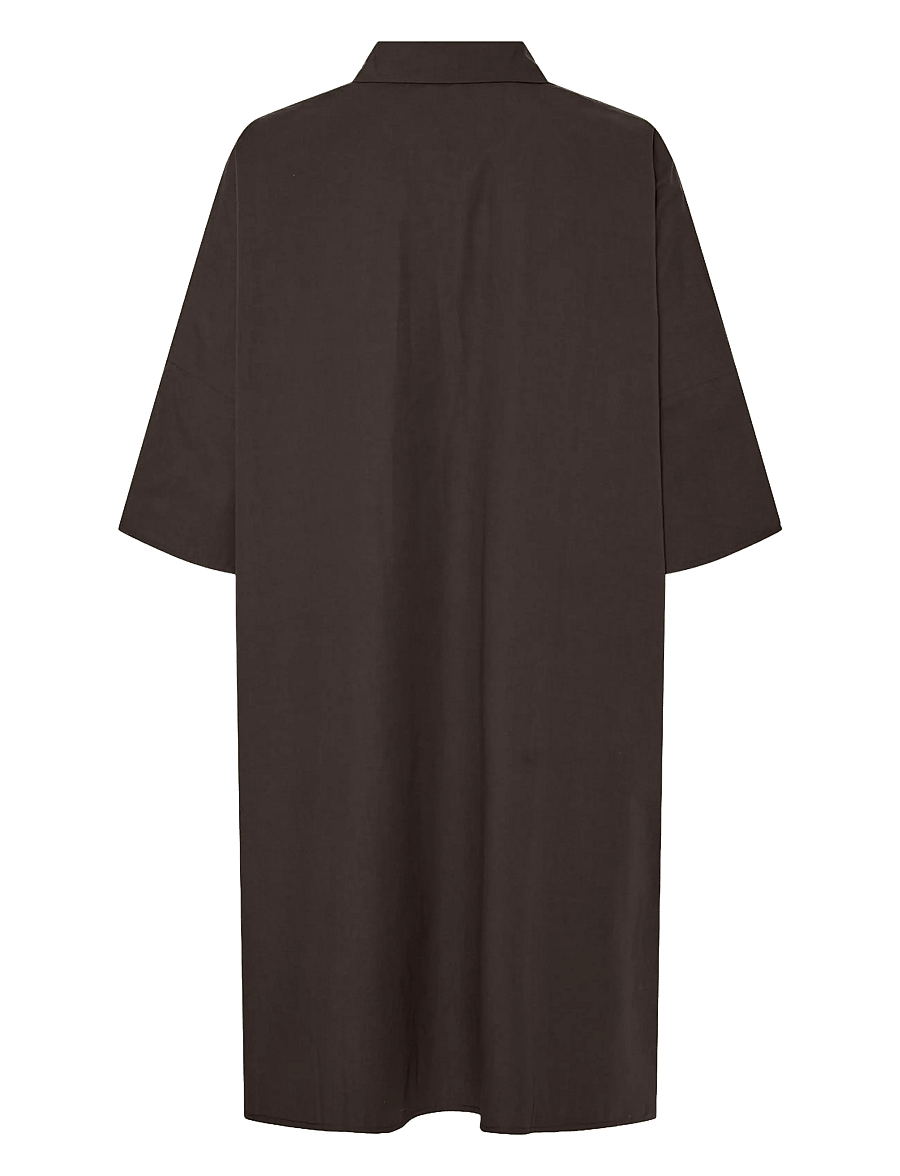 YAS - YASKAREN 3/4 DRESS S. - coffee bean - 1