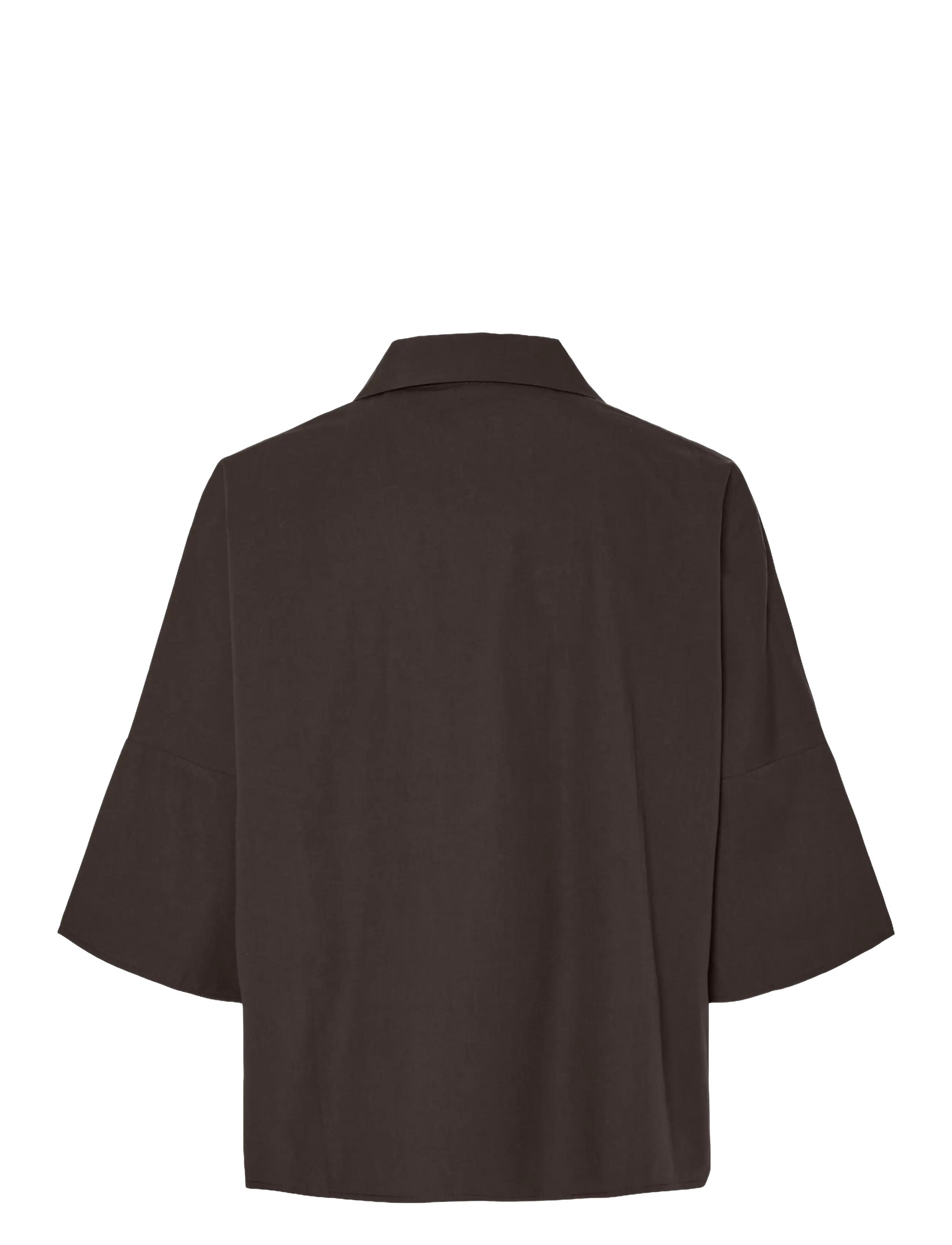 YAS - YASKAREN 3/4 TOP S. - kortärmade blusar - coffee bean - 1