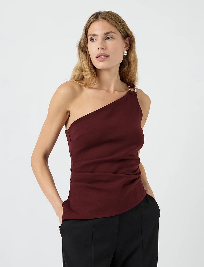 YAS - YASMIMO ONE SHOULDER TOP - besondere anlässe - port royale - 0