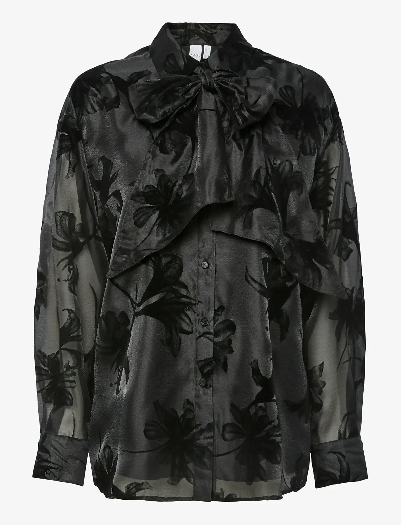 YAS - YASLINGU LS SHIRT - langärmlige hemden - black - 0