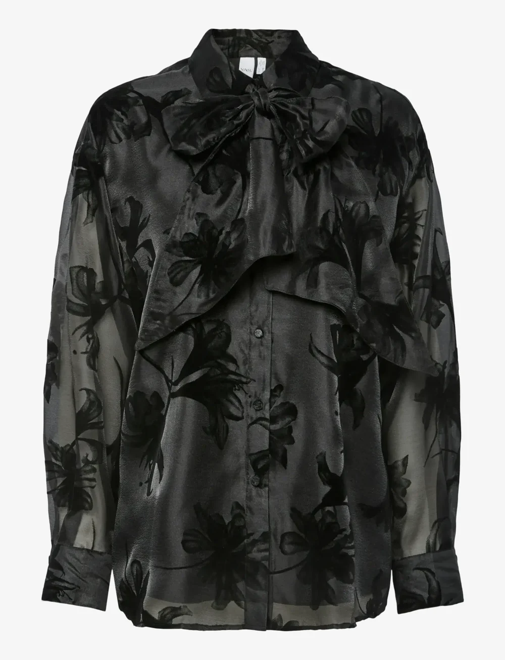 YAS - YASLINGU LS SHIRT - langärmlige hemden - black - 0