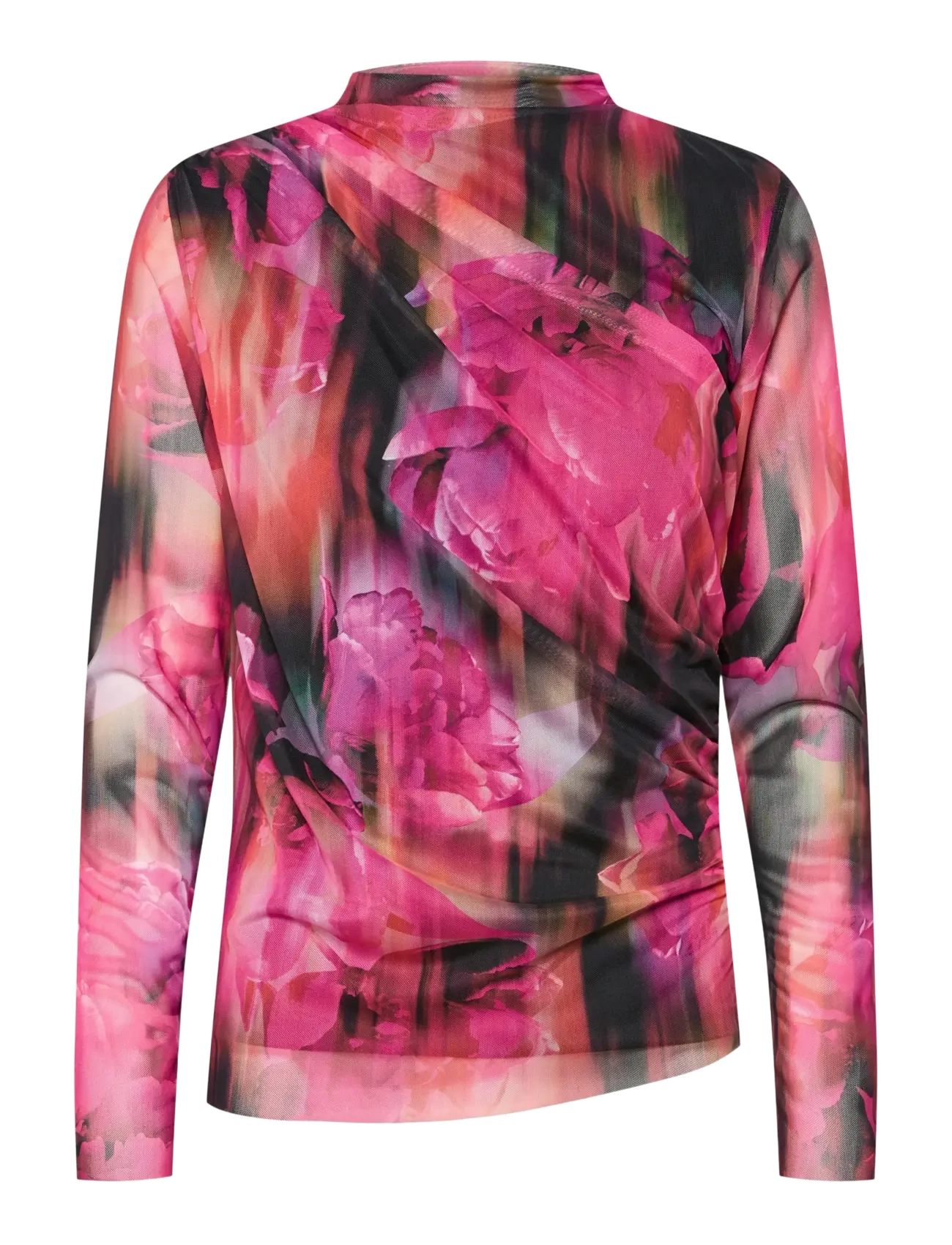 YAS YASCHIVA LS TOP - Bluser - BLACK / pink/rose