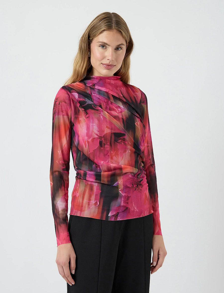 YAS - YASCHIVA LS TOP - long sleeved blouses - black - 0