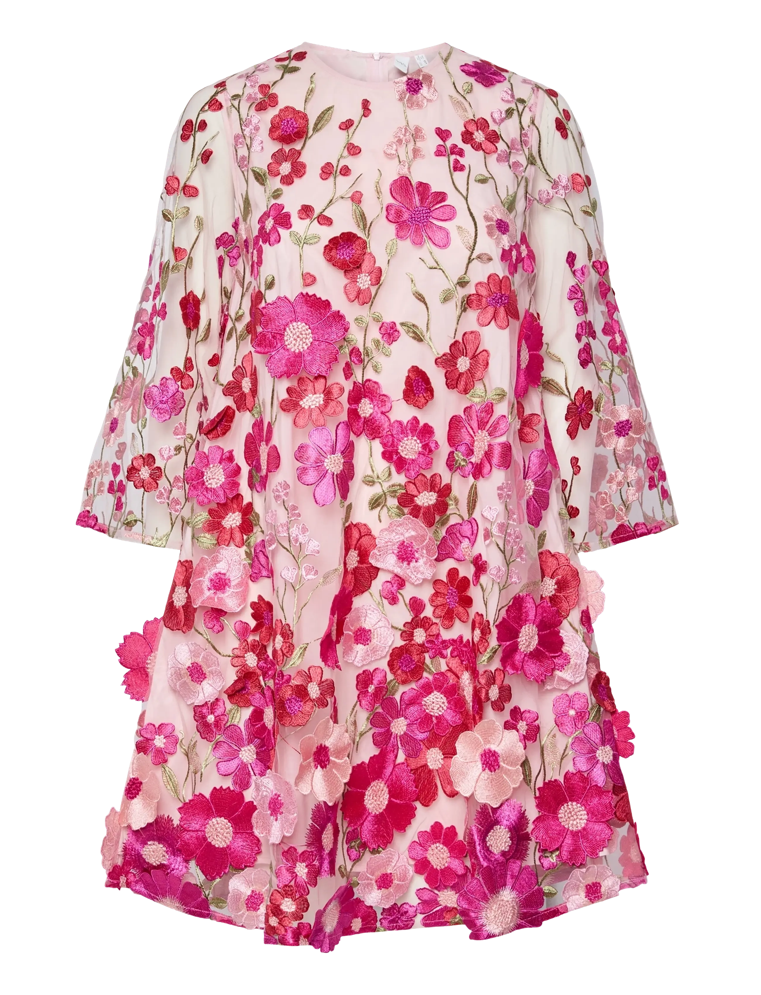 YAS YASFLOWERING 3/4 DRESS - D2D - Y.A.S - FUCHSIA PURPLE / multi