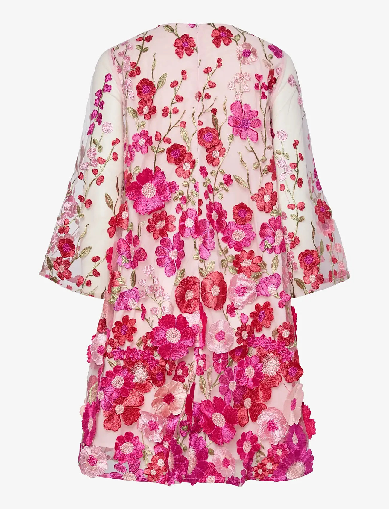 YAS - YASFLOWERING 3/4 DRESS - D2D - short dresses - fuchsia purple - 2
