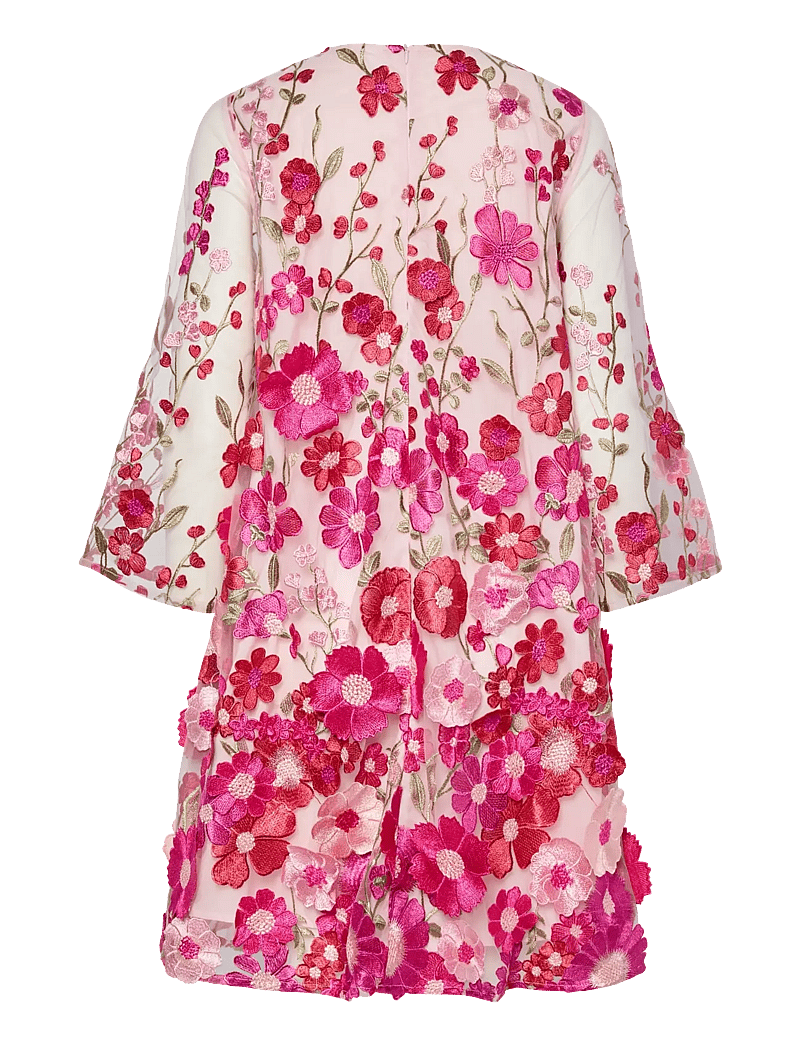 YAS - YASFLOWERING 3/4 DRESS - D2D - short dresses - fuchsia purple - 2