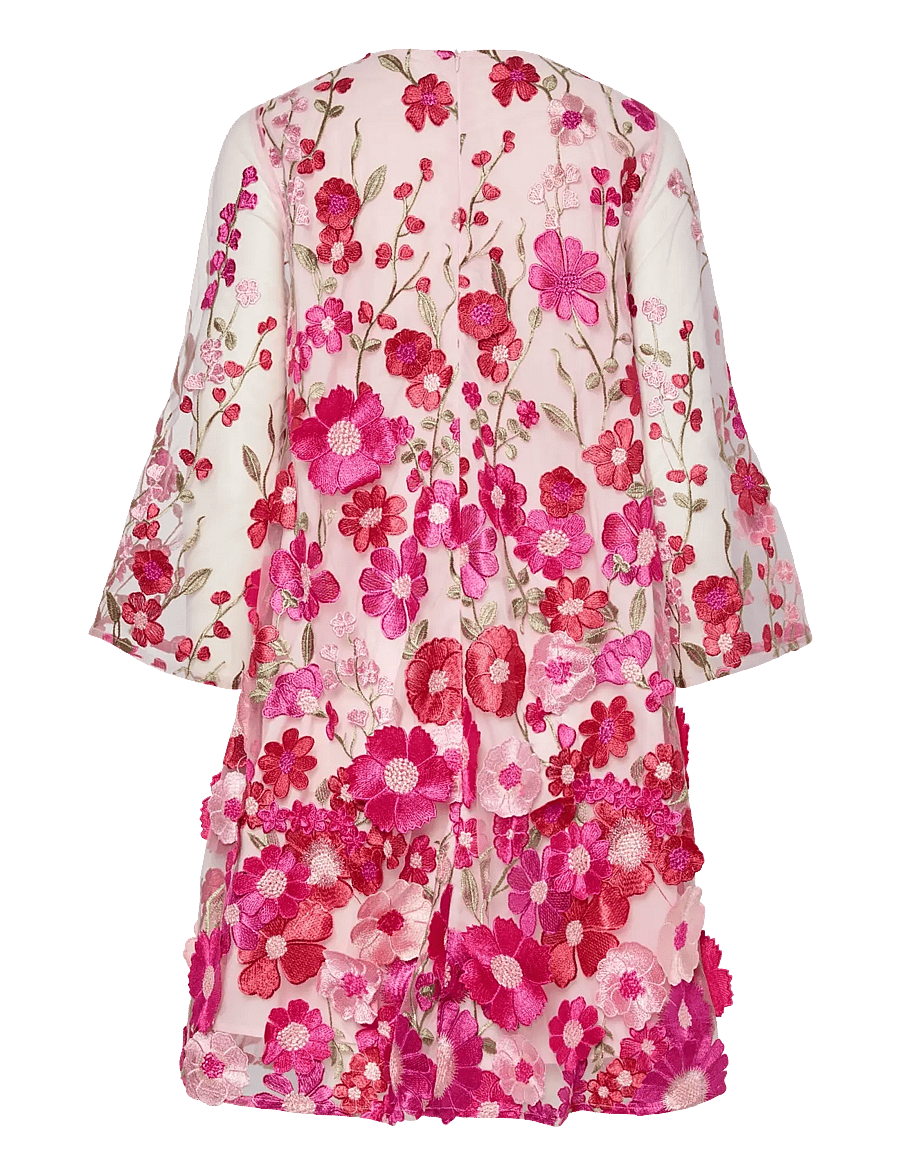 YAS - YASFLOWERING 3/4 DRESS - D2D - minikleidid - fuchsia purple - 2