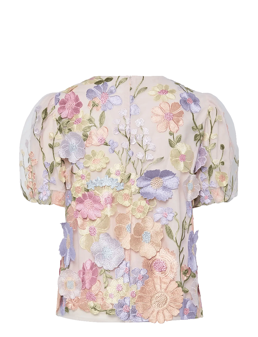 YAS - YASFLOWERING SS TOP - D2D - kortærmede bluser - lavendula - 2