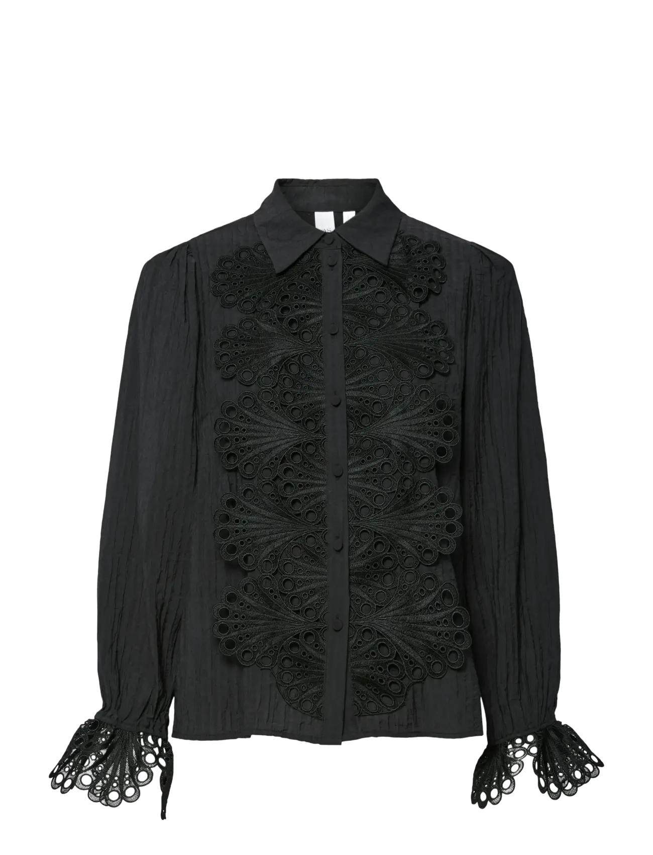 YAS Yasanisa Ls Shirt, 34, Black, Skjorter > Langærmede, Dame