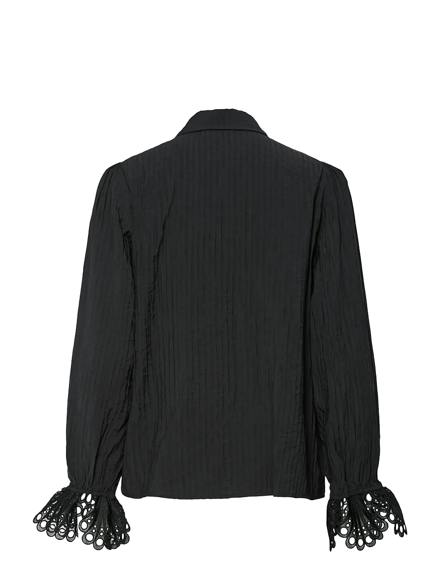 YAS - YASANISA LS SHIRT - langärmlige hemden - black - 1