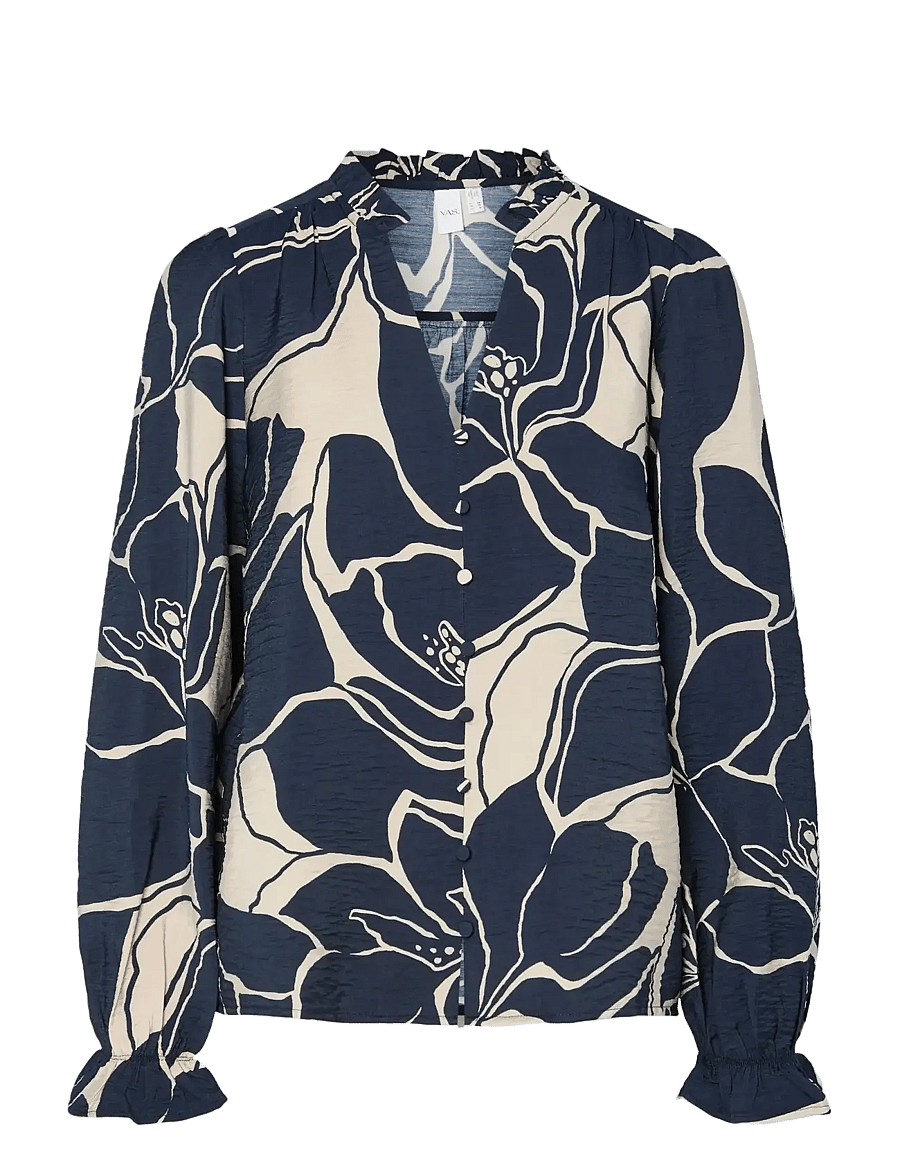 YAS - YASKAYA LS SHIRT S. - langärmlige hemden - navy blazer - 0