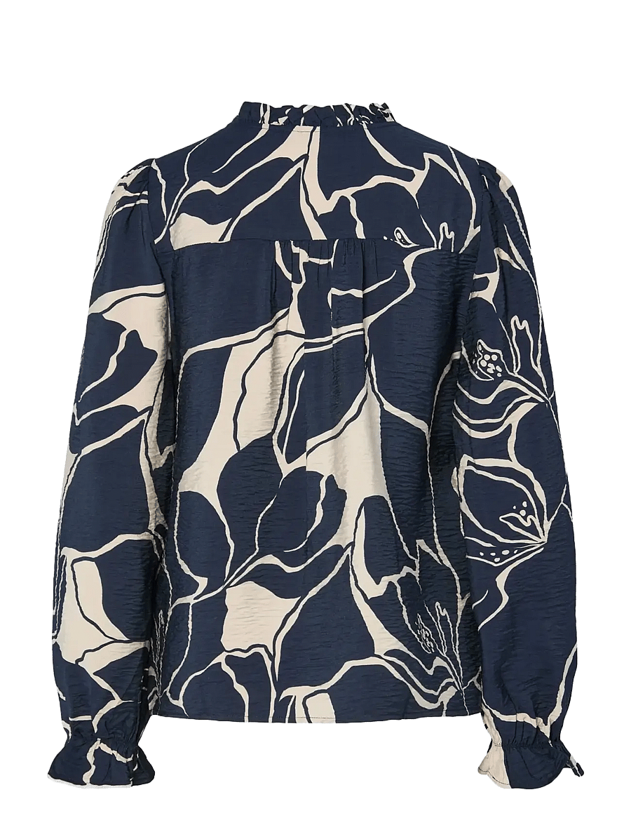 YAS - YASKAYA LS SHIRT S. - langärmlige hemden - navy blazer - 1