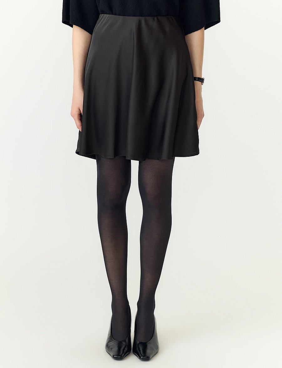 YAS - YASPELLA HW VOLUME SHORT SKIRT S. NOOS - kurze röcke - black - 0