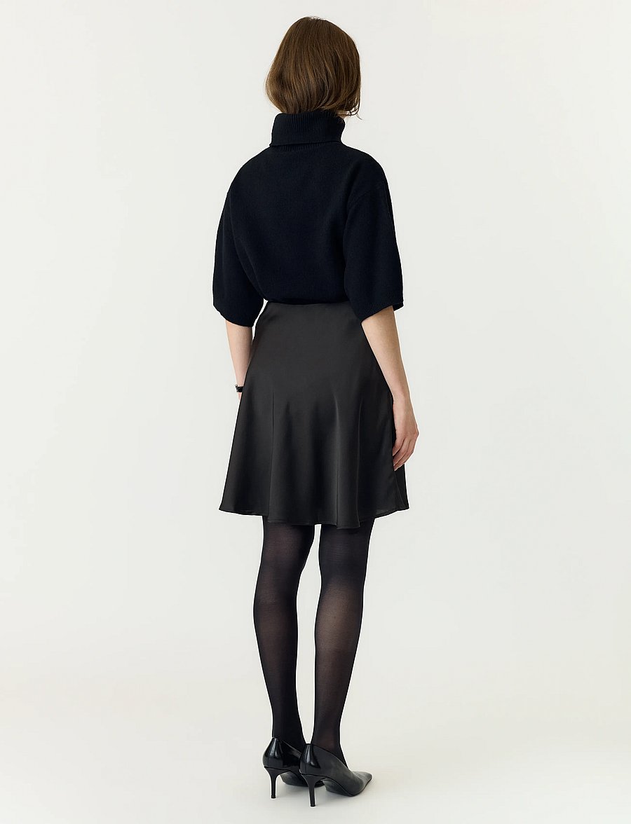 YAS - YASPELLA HW VOLUME SHORT SKIRT S. NOOS - kurze röcke - black - 3