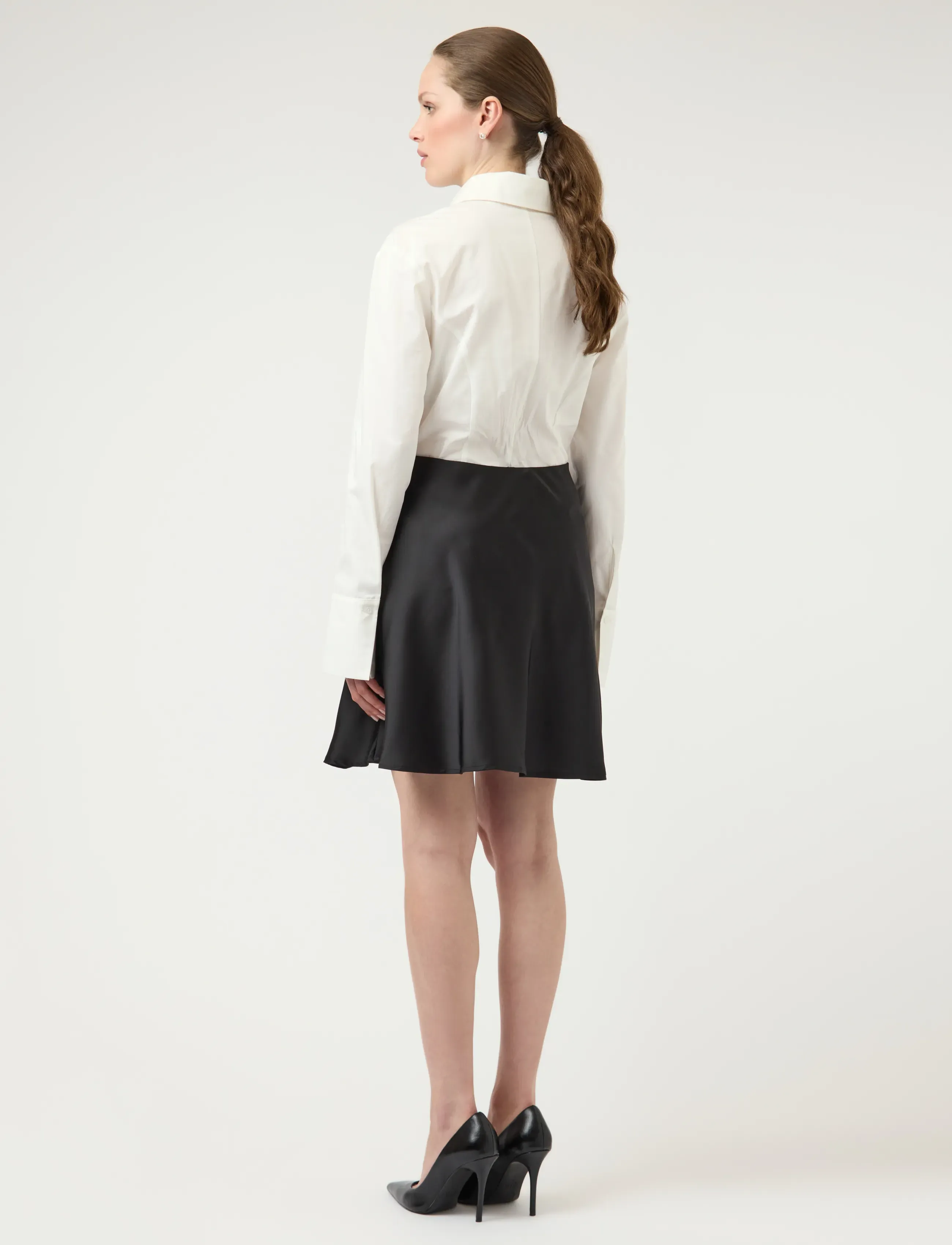 YAS - YASPELLA HW VOLUME SHORT SKIRT S. NOOS - kurze röcke - black - 3
