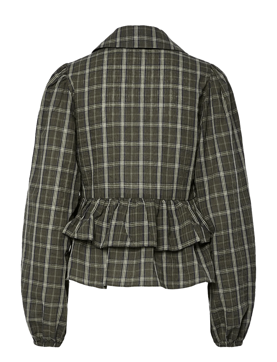 YAS - YASCINNA LS TIE TOP - EX - langärmelige blusen - forest night - 2