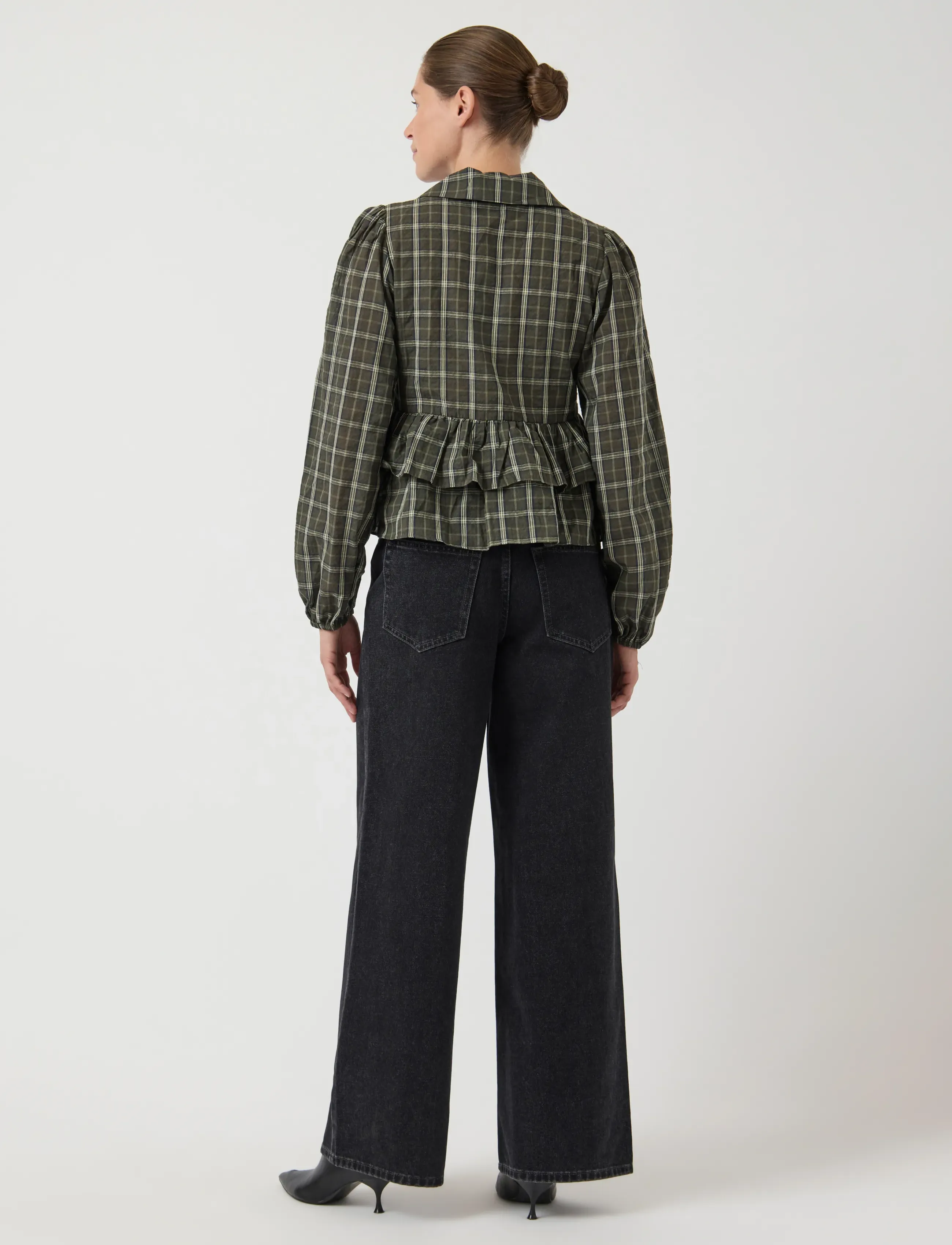 YAS - YASCINNA LS TIE TOP - EX - blouses à manches longues - forest night - 3
