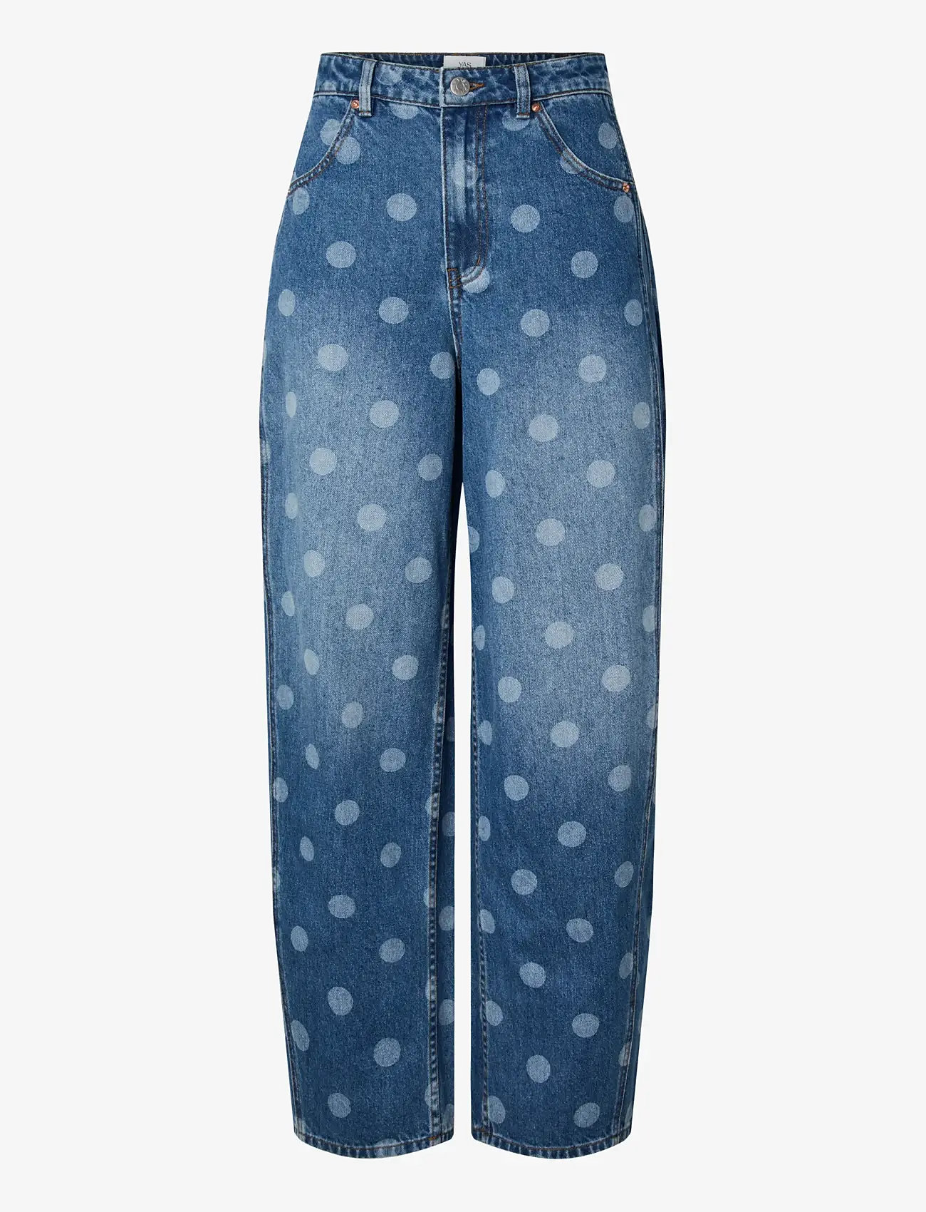 YAS - YASLUA HW BARREL ANKLE JEANS - EX - barrel jeans - medium blue denim - 1