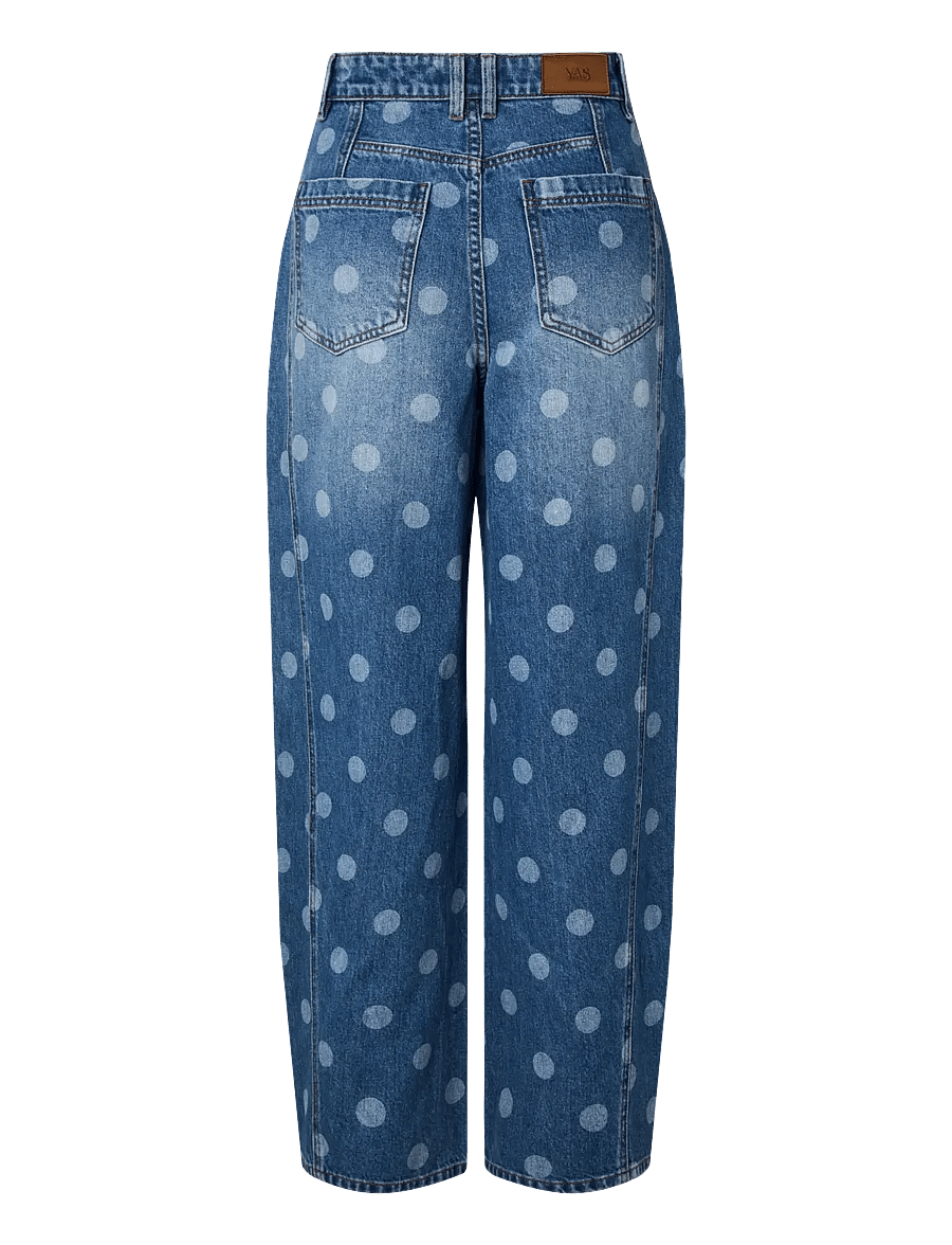 YAS - YASLUA HW BARREL ANKLE JEANS - EX - barrel jeans - medium blue denim - 2