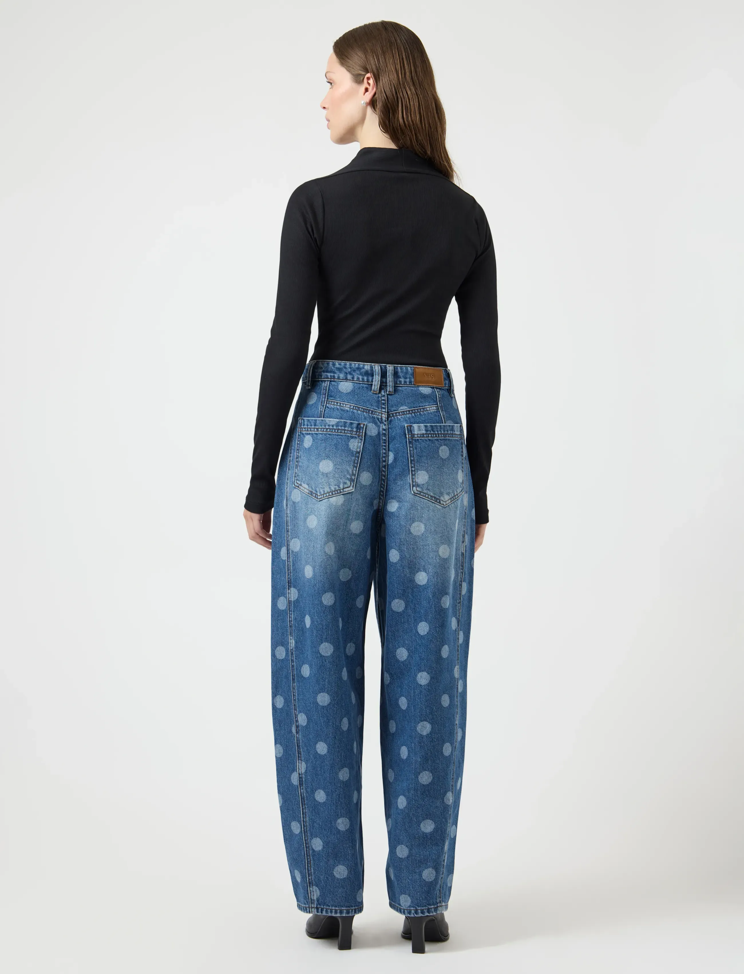 YAS - YASLUA HW BARREL ANKLE JEANS - EX - barrel jeans - medium blue denim - 3