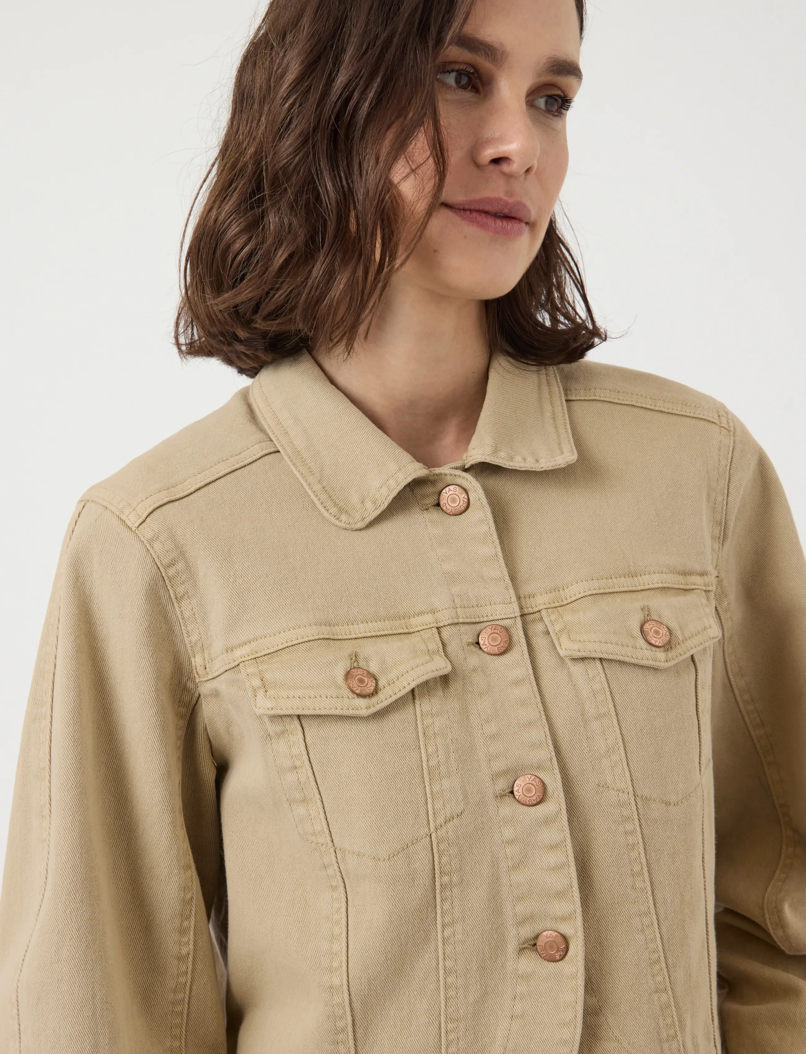 YAS - YASLUA LS DENIM JACKET - EX - denim jackets - incense - 5