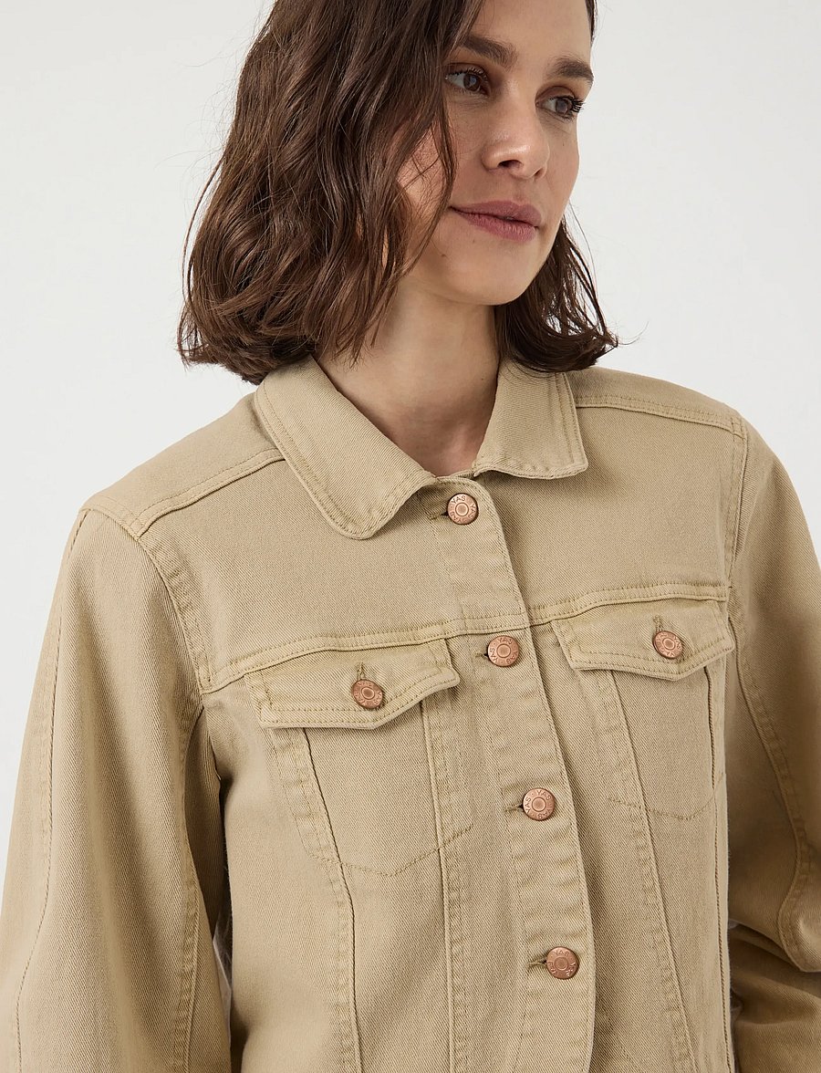 YAS - YASLUA LS DENIM JACKET - EX - kevättakit - incense - 5