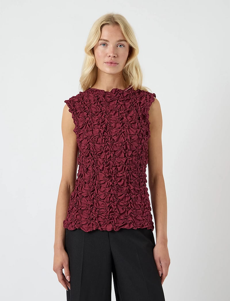 YAS - YASMERA SL TOP - EX - Ärmellose blusen - tibetan red - 0